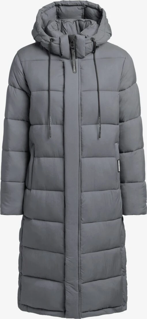 Khujo Manteaux Dhiver Manteau D’hiver Julina Femme Gris Foncé