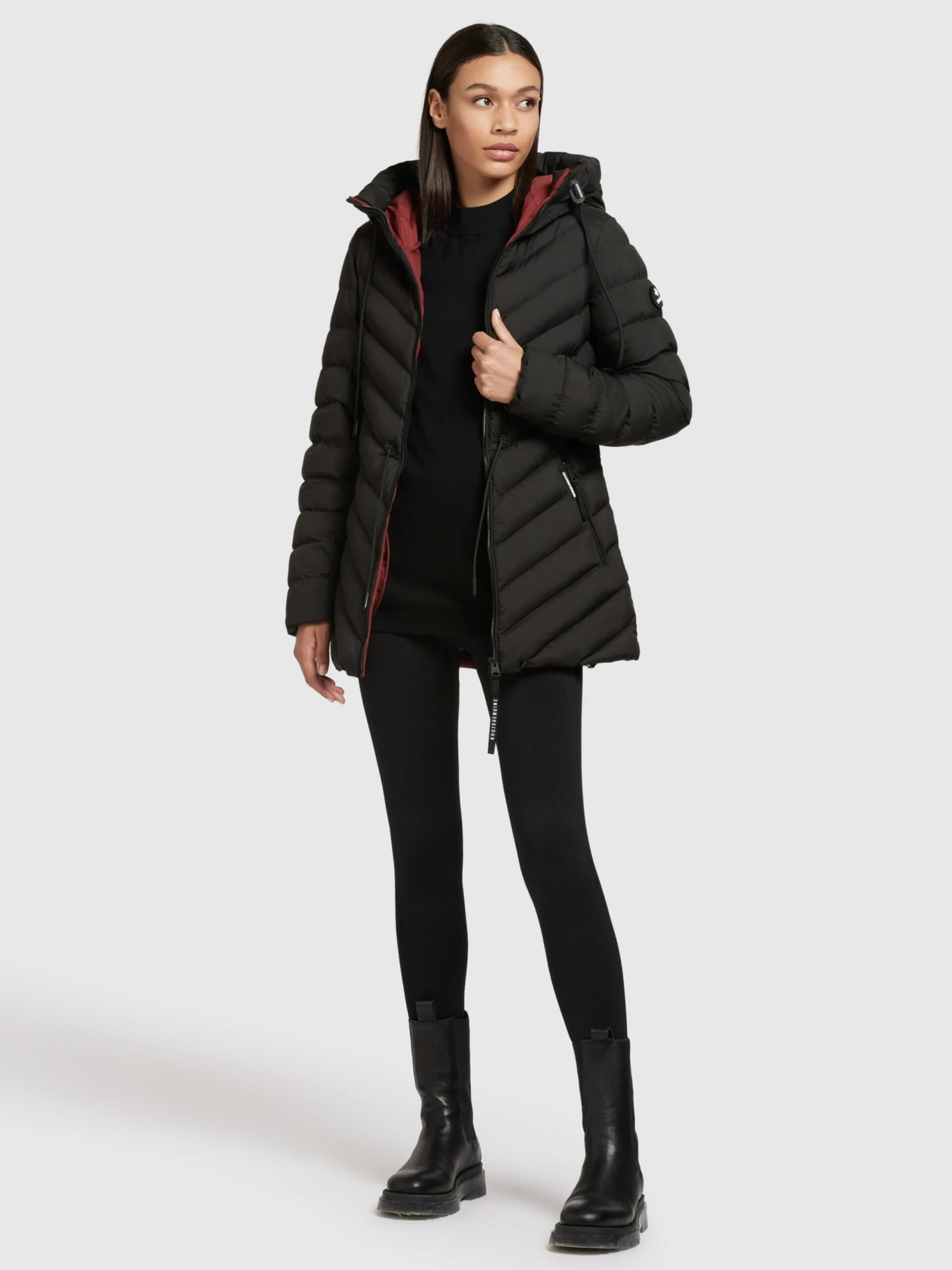 Khujo Vestes De Mi-saison Veste Mi-saison Noomi Femme Noir 3 Khujo Vestes De Mi-saison Veste Mi-saison Noomi Femme Noir - Image 3