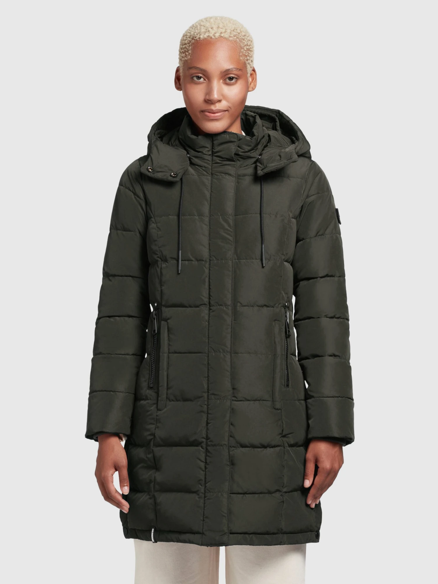Khujo Manteaux Courts Manteau D’hiver Cups Femme Vert Foncé 2 Khujo Manteaux Courts Manteau D’hiver Cups Femme Vert Foncé - Image 2