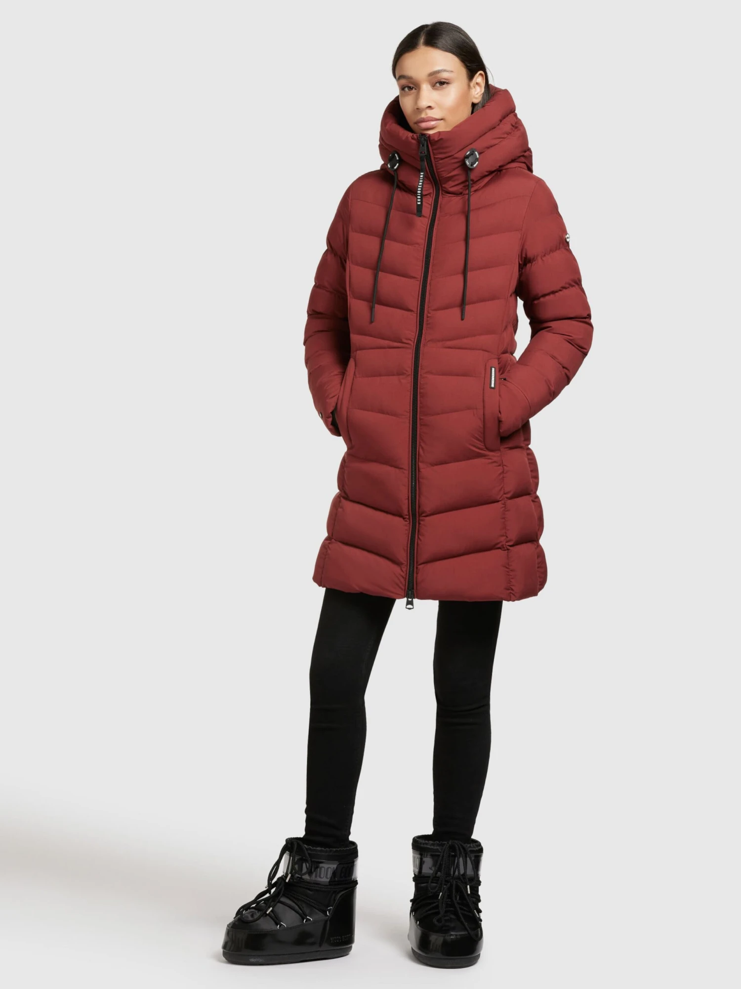 Khujo Manteaux Courts Manteau D’hiver Tuhani Femme Rouge Rouille 6 Khujo Manteaux Courts Manteau D’hiver Tuhani Femme Rouge Rouille - Image 6