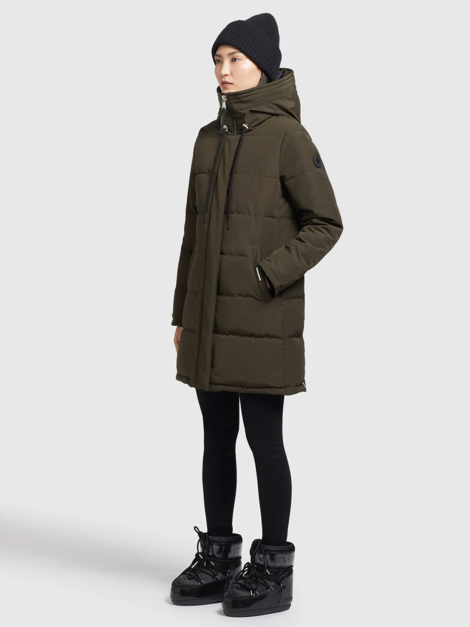 Khujo Manteaux Courts Manteau D’hiver Mats Femme Vert Foncé 6 Khujo Manteaux Courts Manteau D’hiver Mats Femme Vert Foncé - Image 6