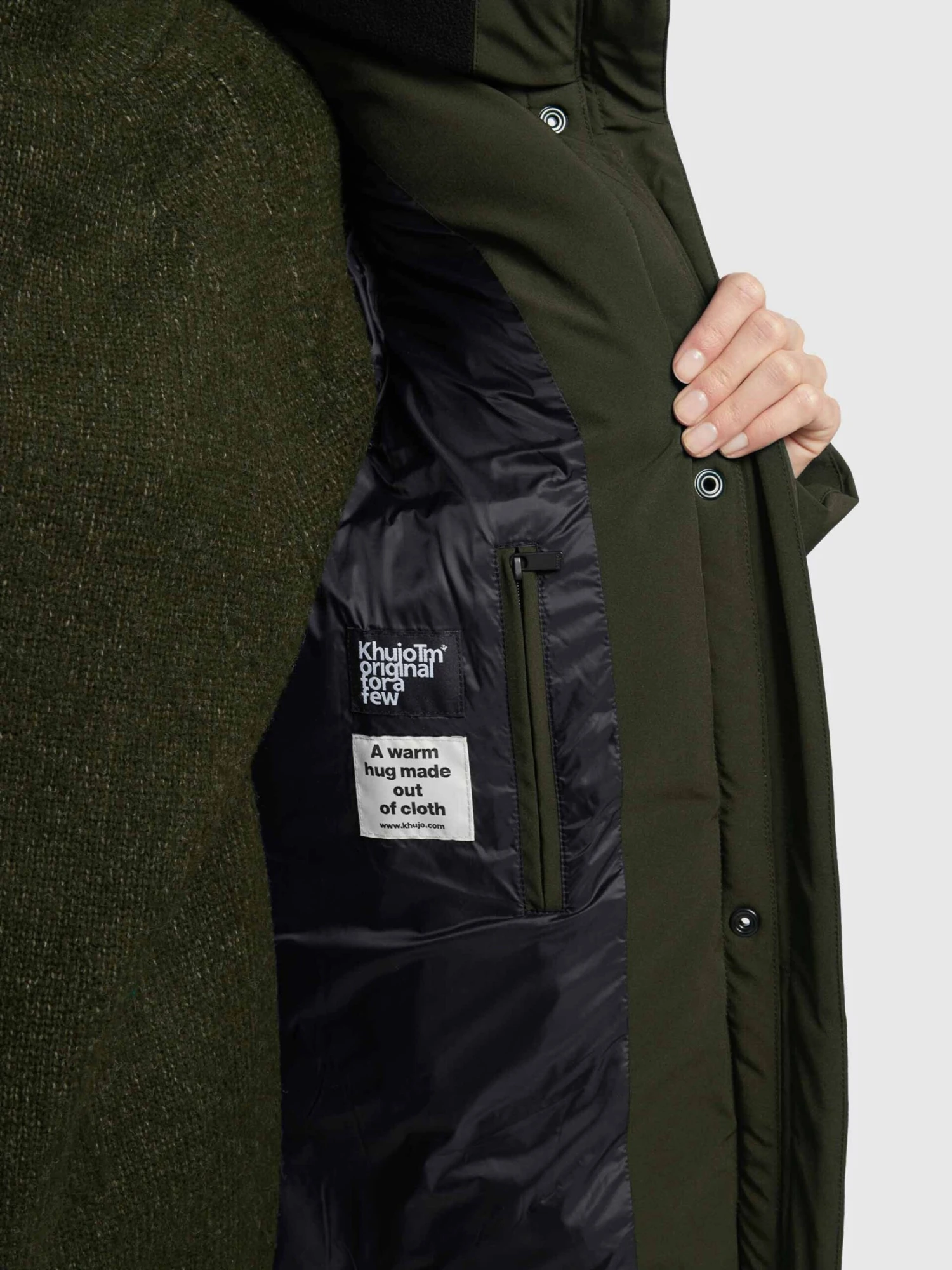Khujo Manteaux Courts Manteau D’hiver Wente Femme Kaki 8 Khujo Manteaux Courts Manteau D’hiver Wente Femme Kaki - Image 8