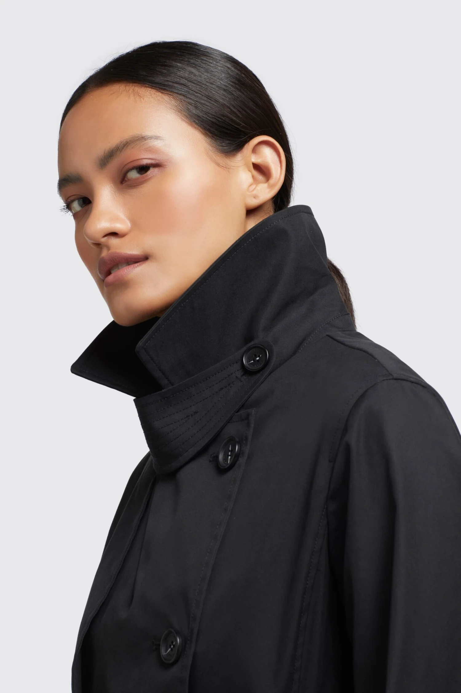 Khujo Trenchs Manteau Mi-saison Sarina Femme Noir 8 Khujo Trenchs Manteau Mi-saison Sarina Femme Noir - Image 8