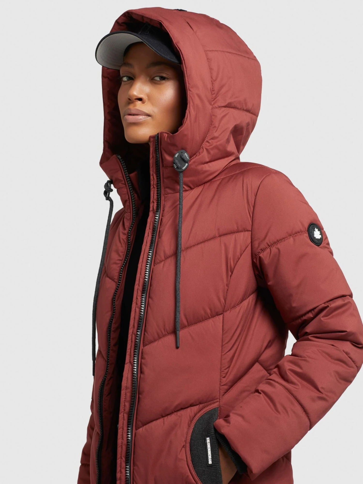 Khujo Manteaux De Mi-saison Manteau Mi-saison Aribay Femme Rouge Rouille 7 Khujo Manteaux De Mi-saison Manteau Mi-saison Aribay Femme Rouge Rouille - Image 7
