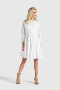 Khujo Robes Fluides Robe-chemise Crepes Femme Blanc 10 Khujo Robes Fluides Robe-chemise Crepes Femme Blanc -Khujo Boutique 83d3c29bfe0c5682525f79d55dc4a485