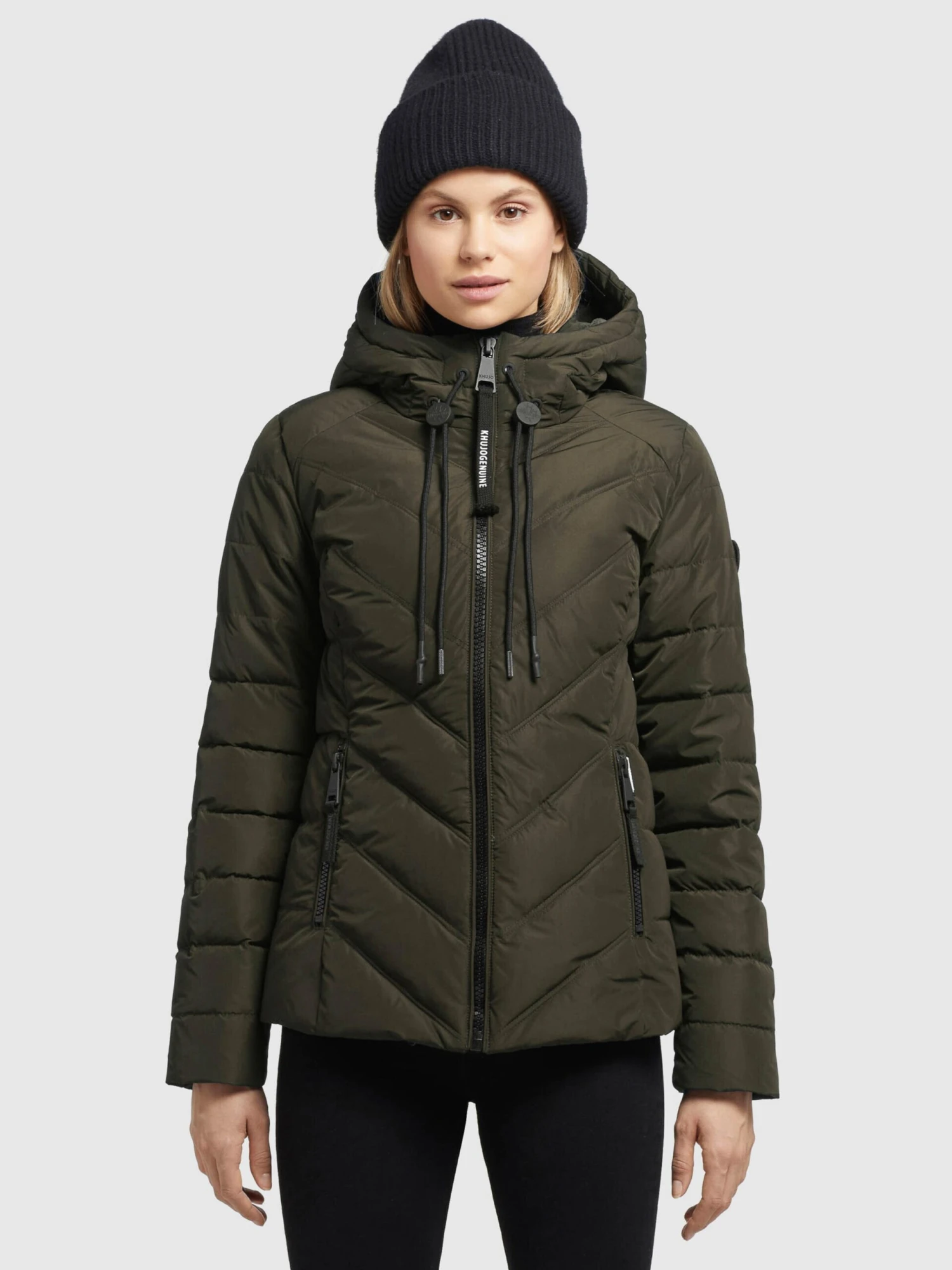 Khujo Vestes De Mi-saison Veste Mi-saison Stern Femme Kaki 2 Khujo Vestes De Mi-saison Veste Mi-saison Stern Femme Kaki - Image 2