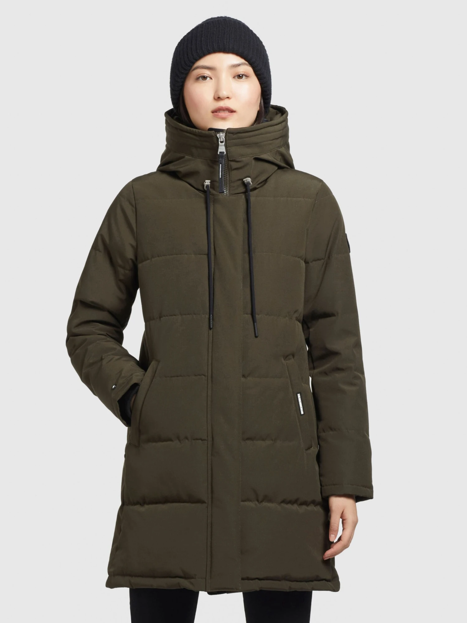 Khujo Manteaux Courts Manteau D’hiver Mats Femme Vert Foncé 2 Khujo Manteaux Courts Manteau D’hiver Mats Femme Vert Foncé - Image 2