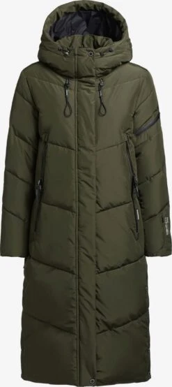 Khujo Boutique 18 Khujo Manteaux Dhiver Manteau D’hiver SONJE4 Femme Vert Foncé