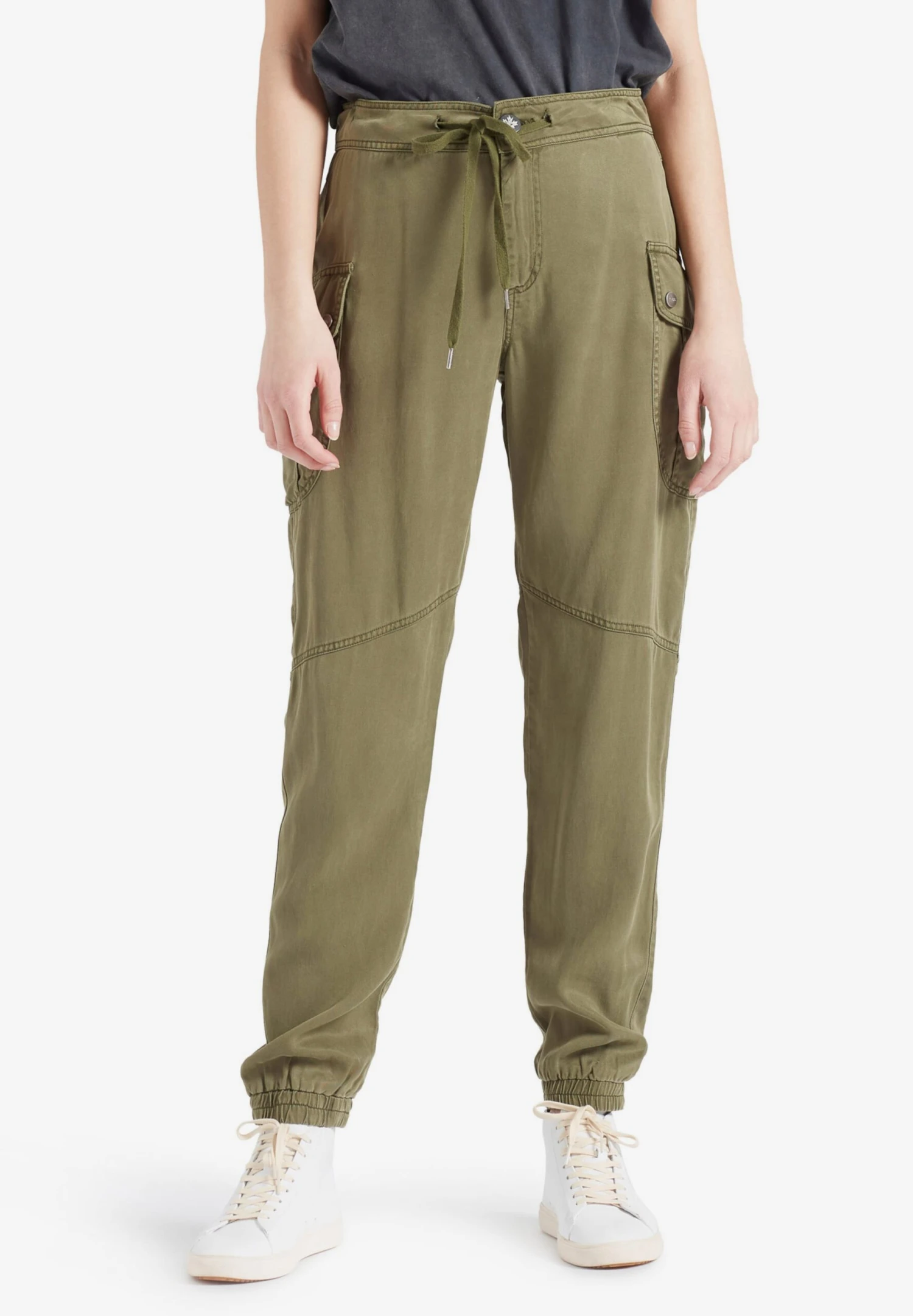 Khujo Pantalons Cargo Effilé Pantalon Cargo Joslin Femme Olive 2 Khujo Pantalons Cargo Effilé Pantalon Cargo Joslin Femme Olive - Image 2