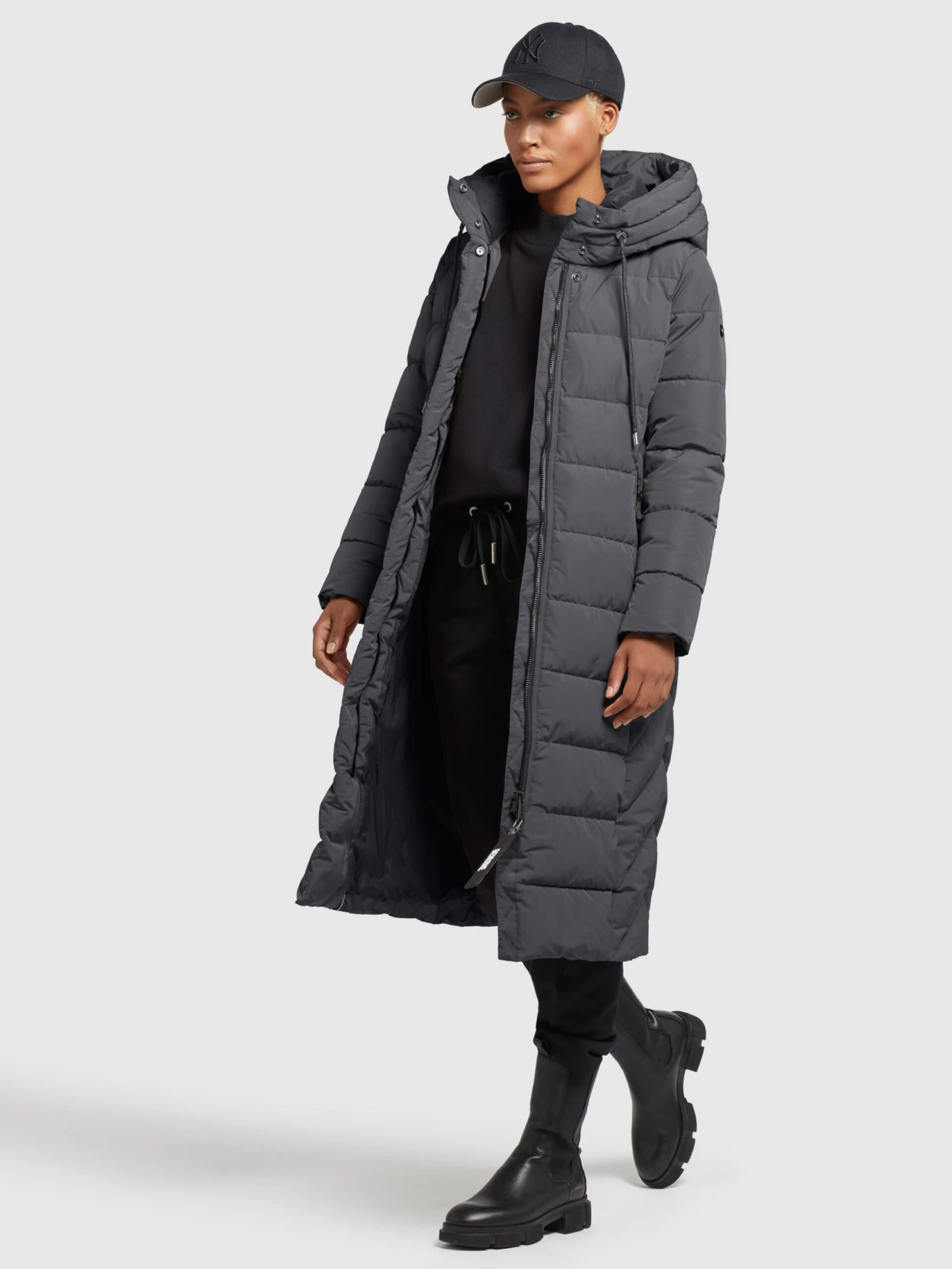 Khujo Manteaux Dhiver Manteau D’hiver Gamber Femme Anthracite 6 Khujo Manteaux Dhiver Manteau D’hiver Gamber Femme Anthracite - Image 6