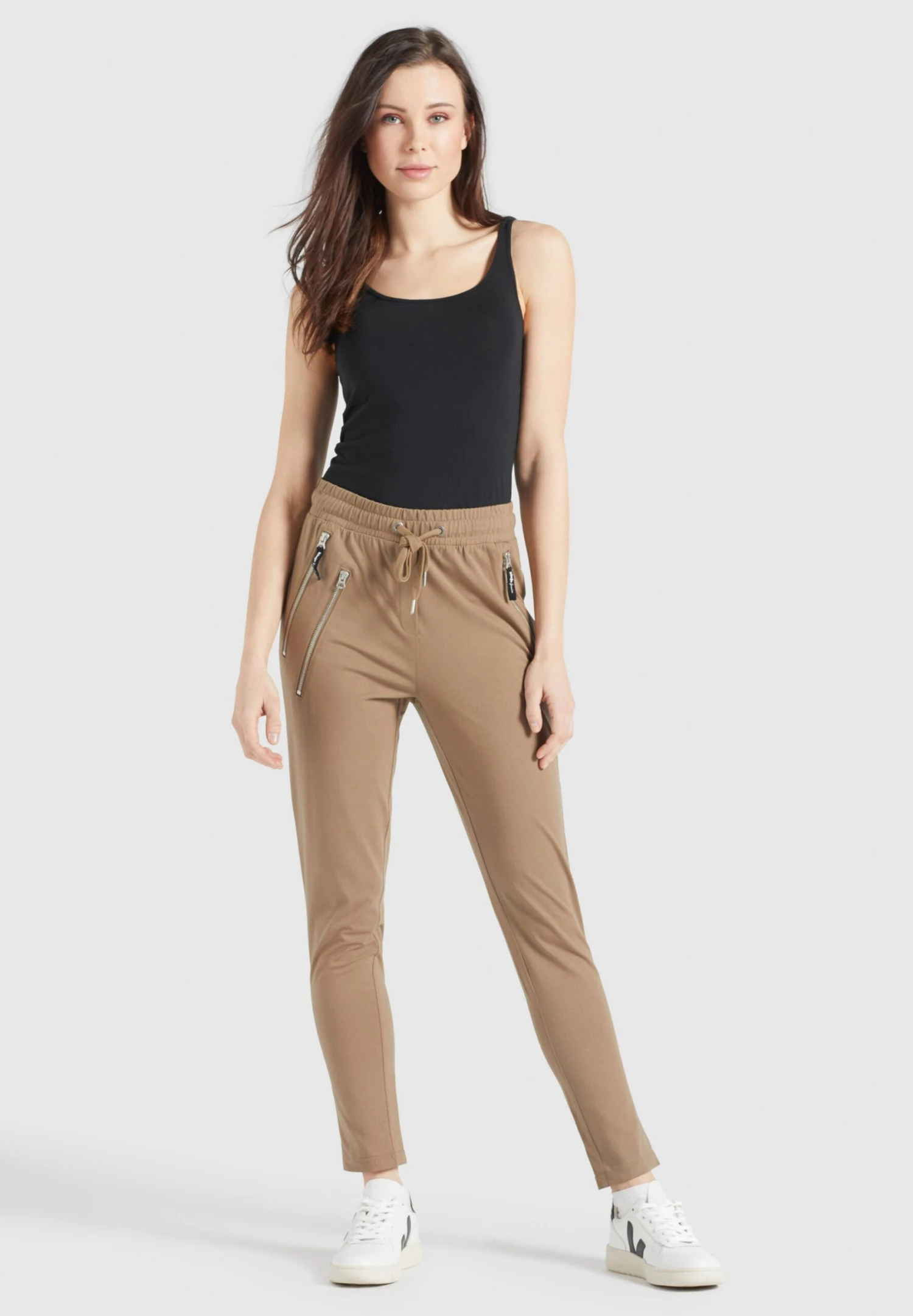 Khujo Pantalons De Survêtement Coupe Slim Pantalon Lyndsy Femme Noisette 3 Khujo Pantalons De Survêtement Coupe Slim Pantalon Lyndsy Femme Noisette - Image 3