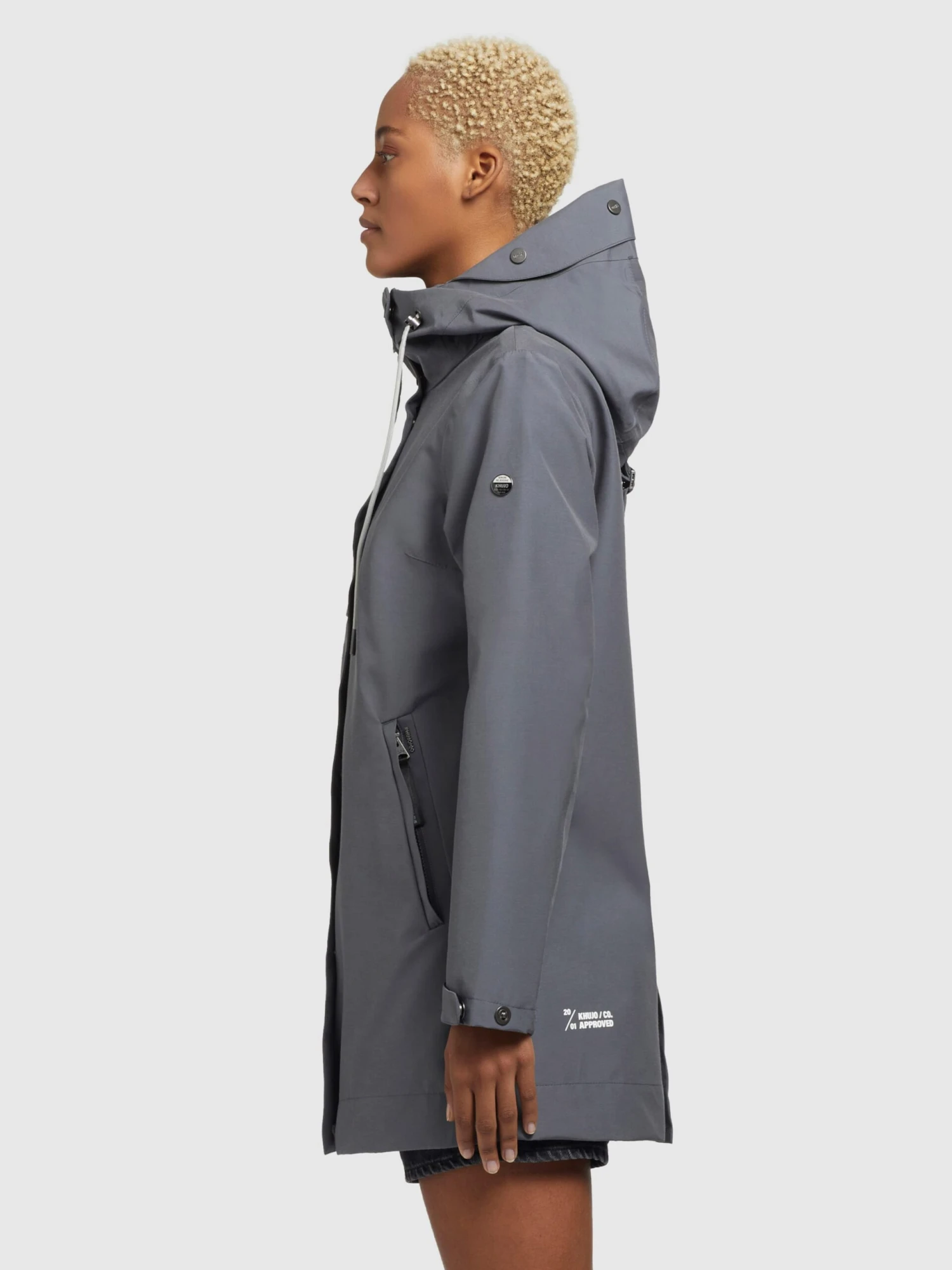 Khujo Manteaux De Mi-saison Manteau Mi-saison Artisa Femme Gris Fumé 5 Khujo Manteaux De Mi-saison Manteau Mi-saison Artisa Femme Gris Fumé - Image 5