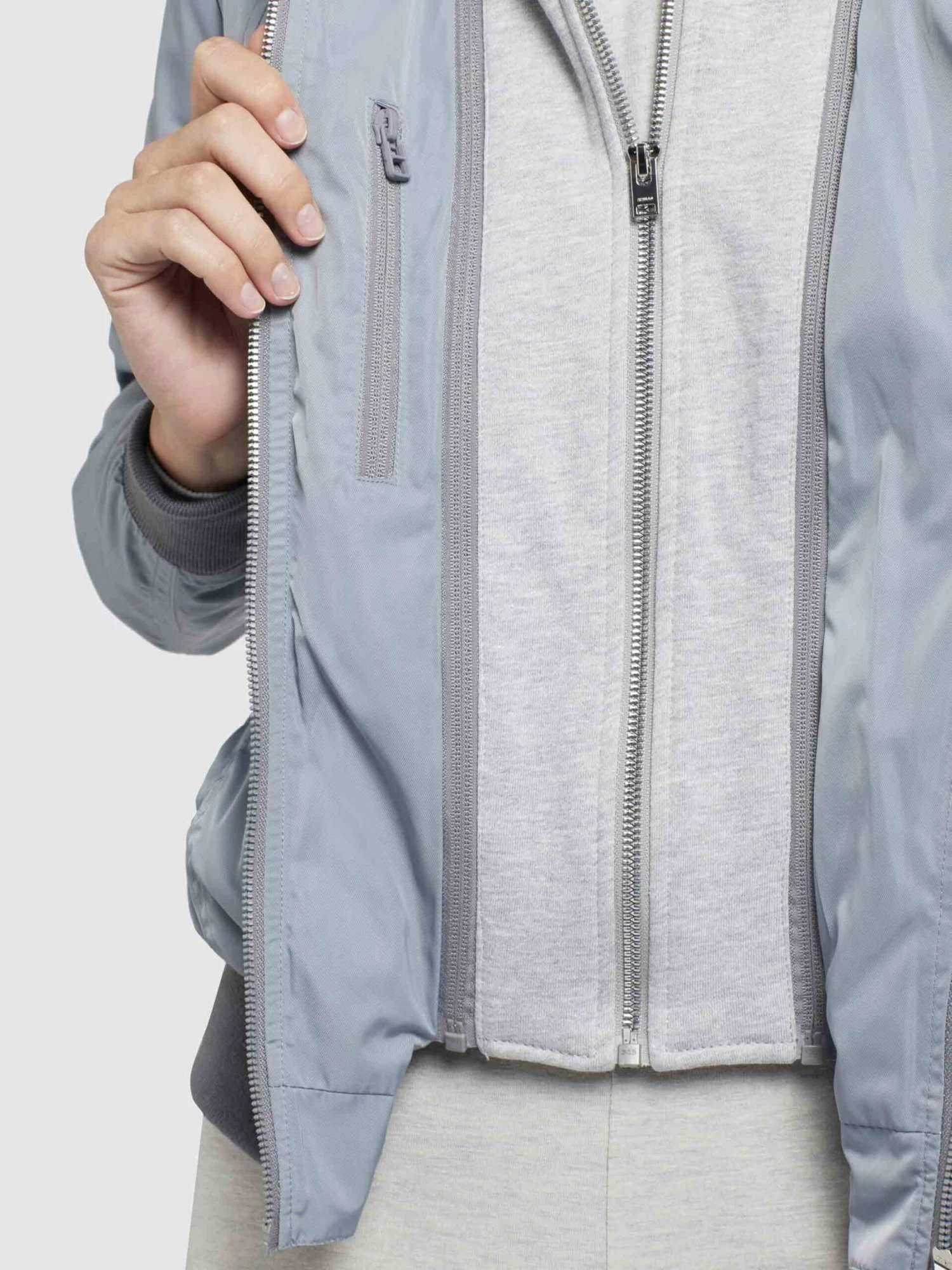 Khujo Vestes De Mi-saison Veste Mi-saison PERSEE Femme Bleu Clair / Gris 8 Khujo Vestes De Mi-saison Veste Mi-saison PERSEE Femme Bleu Clair / Gris - Image 8