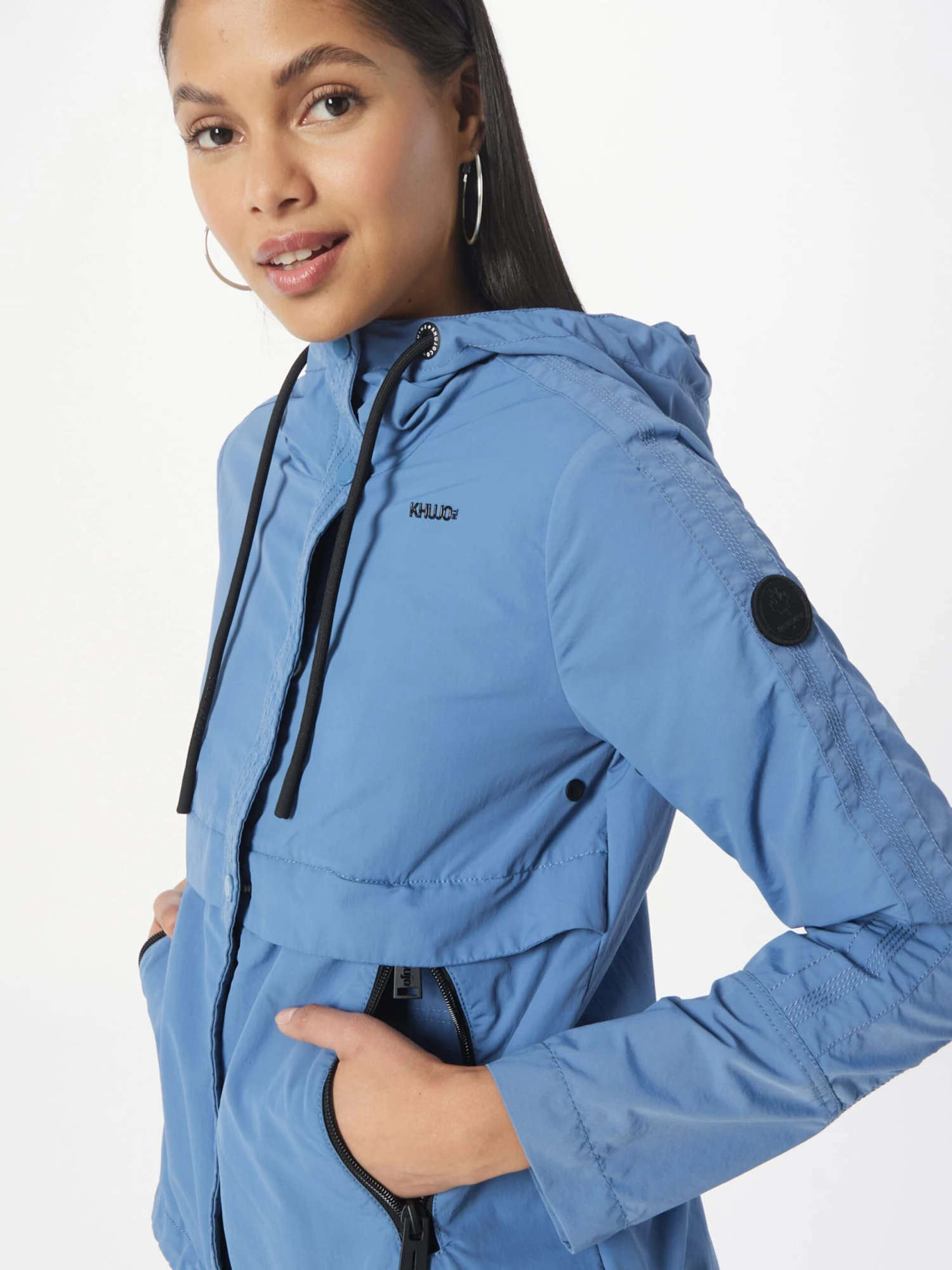 Khujo Vestes De Mi-saison Veste Mi-saison Zahira Femme Bleu-gris 5 Khujo Vestes De Mi-saison Veste Mi-saison Zahira Femme Bleu-gris - Image 5