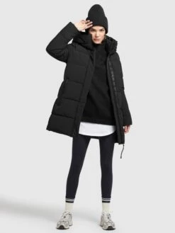 Khujo Manteaux Courts Manteau D’hiver Wente Femme Noir 13 Khujo Manteaux Courts Manteau D’hiver Wente Femme Noir -Khujo Boutique 8dc184144e16ddc4831435d8bc86d417