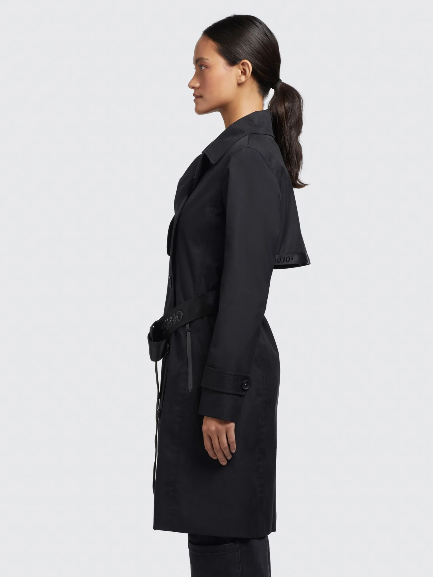 Khujo Trenchs Manteau Mi-saison Sarina Femme Noir 5 Khujo Trenchs Manteau Mi-saison Sarina Femme Noir - Image 5