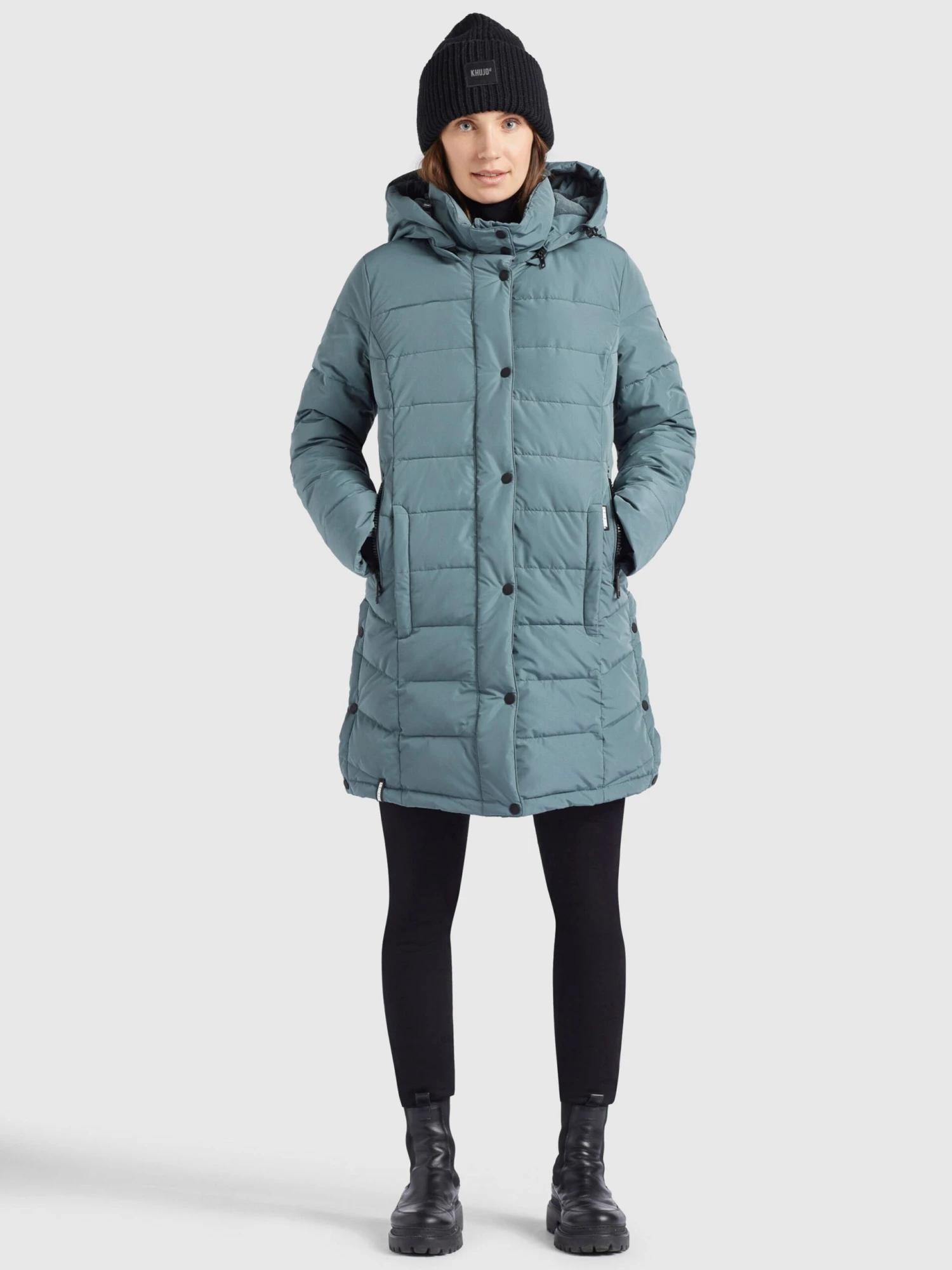 Khujo Manteaux Dhiver Manteau D’hiver Delinas Femme Bleu Pastel 2 Khujo Manteaux Dhiver Manteau D’hiver Delinas Femme Bleu Pastel - Image 2