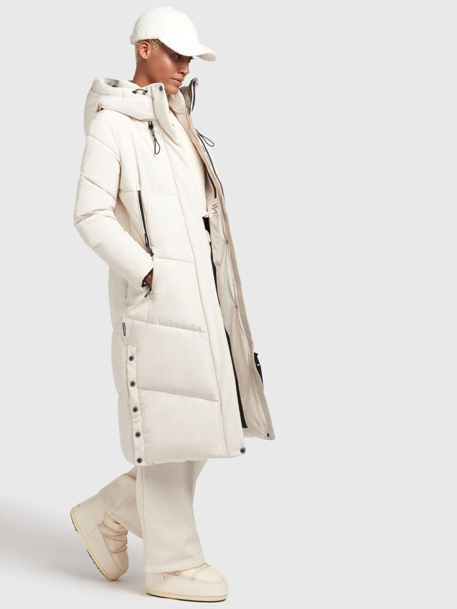Khujo Manteaux Dhiver Manteau D’hiver Sonje 4 Femme Blanc Cassé 3 Khujo Manteaux Dhiver Manteau D’hiver Sonje 4 Femme Blanc Cassé - Image 3
