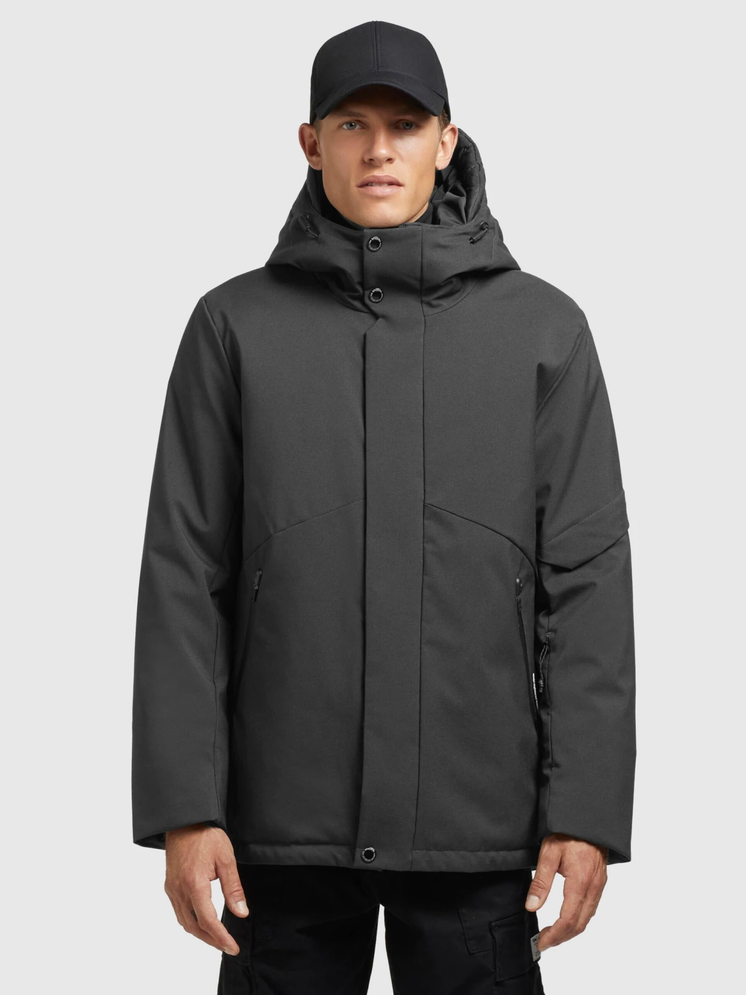 Khujo Vestes Dhiver Veste D’hiver Borrow Homme Gris Foncé 2 Khujo Vestes Dhiver Veste D’hiver Borrow Homme Gris Foncé - Image 2