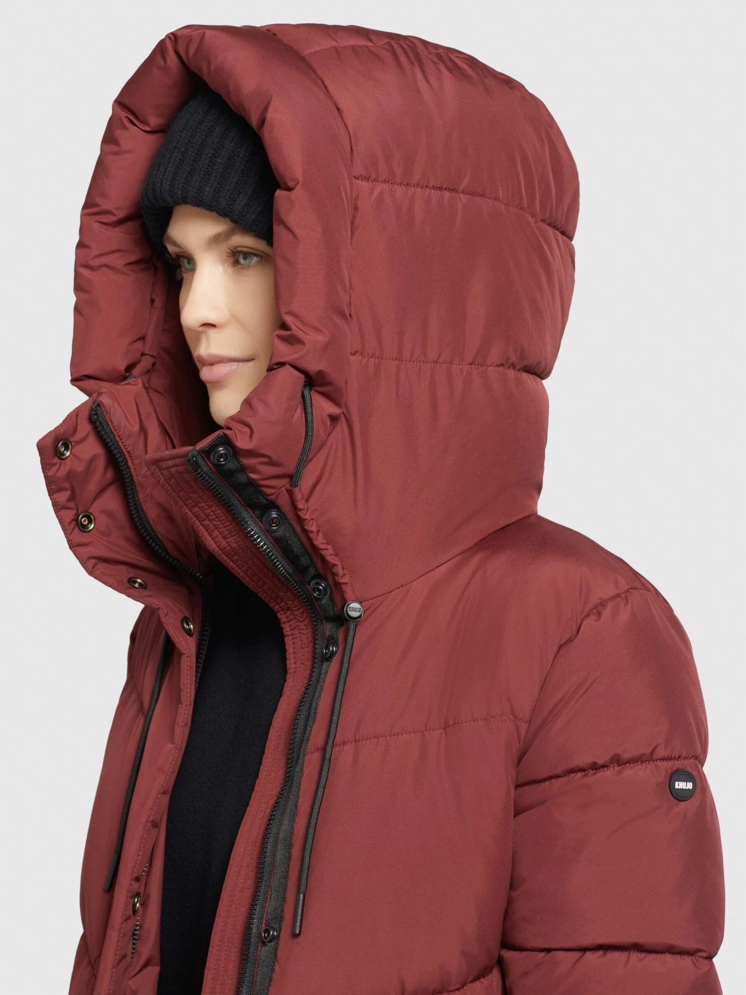 Khujo Manteaux Dhiver Manteau D’hiver Shimanta 2 Femme Rouge Rouille 7 Khujo Manteaux Dhiver Manteau D’hiver Shimanta 2 Femme Rouge Rouille - Image 7