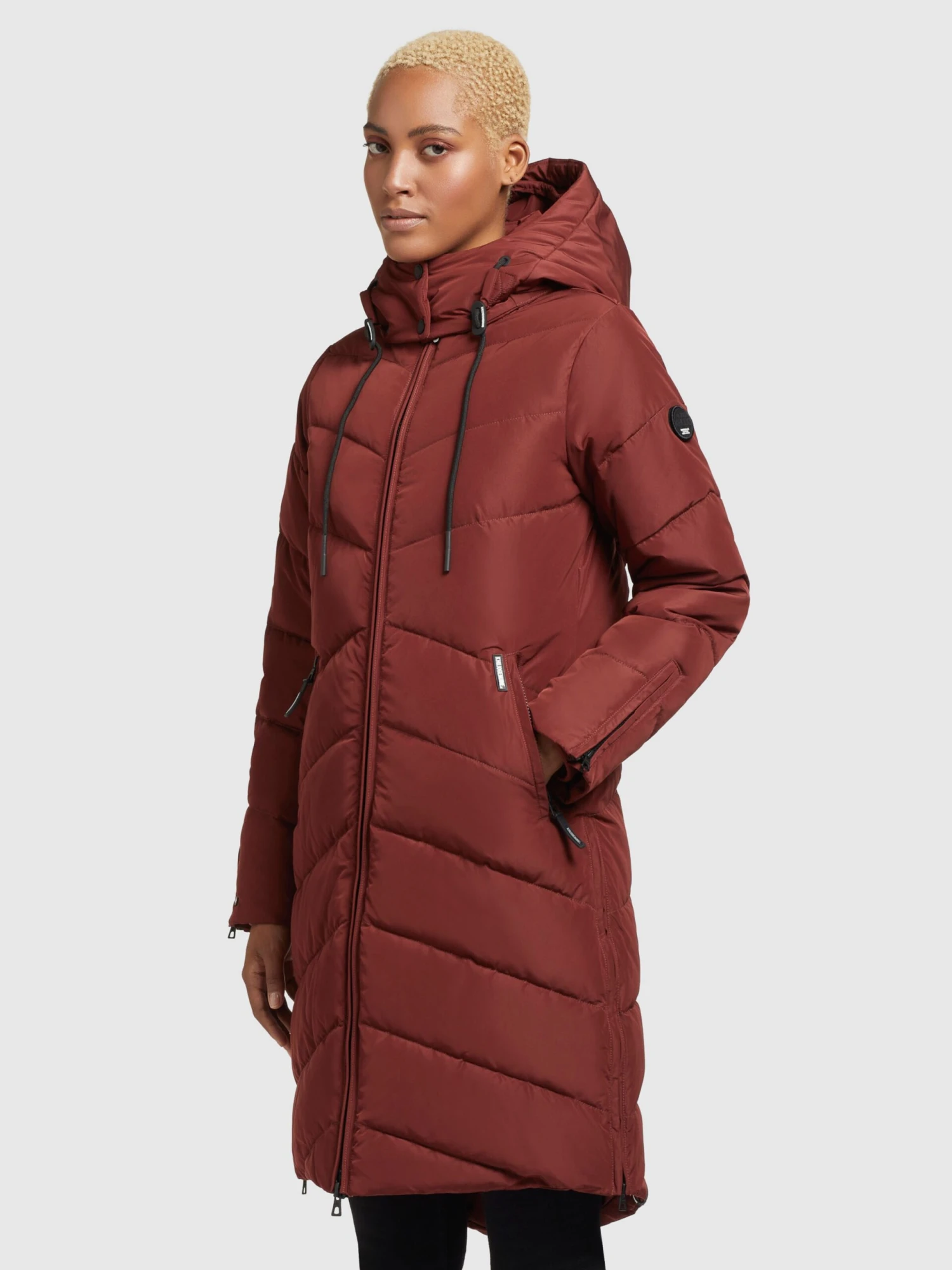 Khujo Manteaux Dhiver Manteau D’hiver Huba Femme Rouge Carmin 5 Khujo Manteaux Dhiver Manteau D’hiver Huba Femme Rouge Carmin - Image 5
