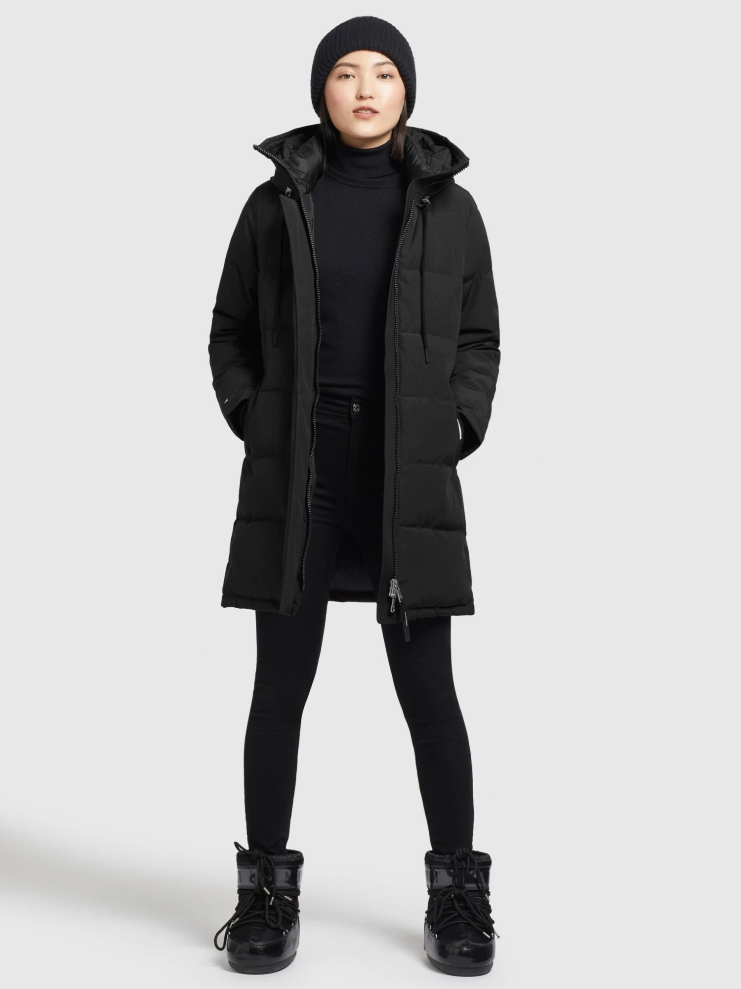 Khujo Manteaux Courts Manteau D’hiver Mats Femme Noir 3 Khujo Manteaux Courts Manteau D’hiver Mats Femme Noir - Image 3