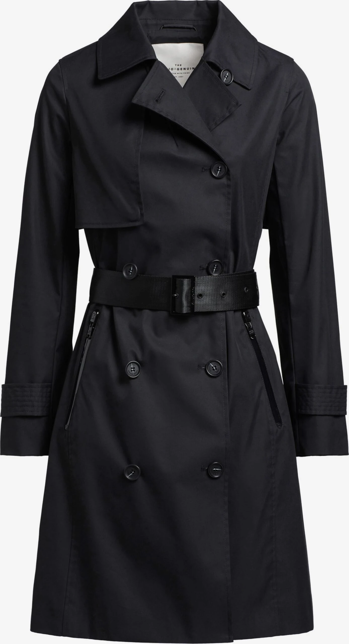 Khujo Trenchs Manteau Mi-saison Sarina Femme Noir 1 Khujo Trenchs Manteau Mi-saison Sarina Femme Noir