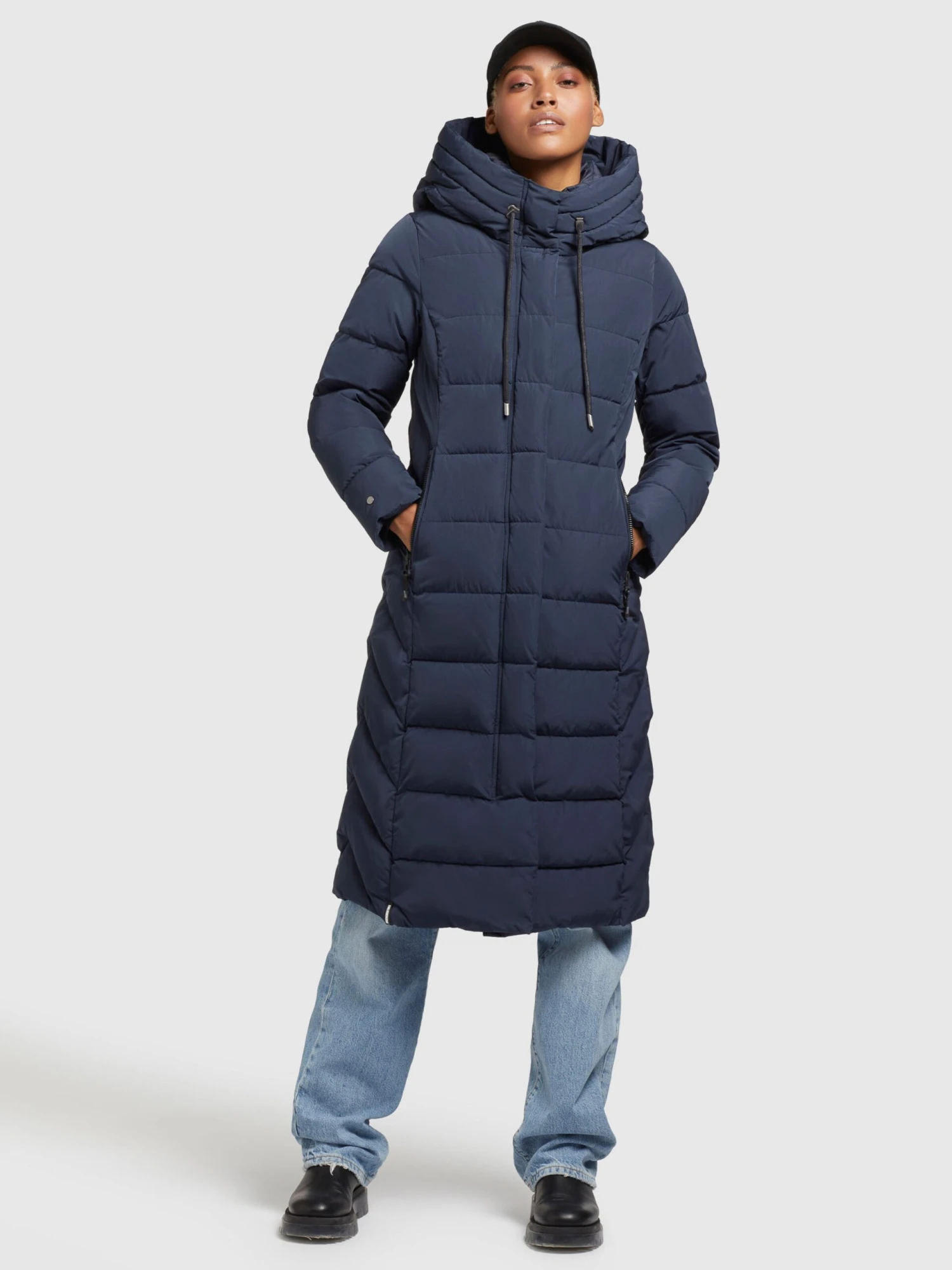Khujo Manteaux Dhiver Manteau D’hiver Gamber Femme Bleu Foncé 3 Khujo Manteaux Dhiver Manteau D’hiver Gamber Femme Bleu Foncé - Image 3