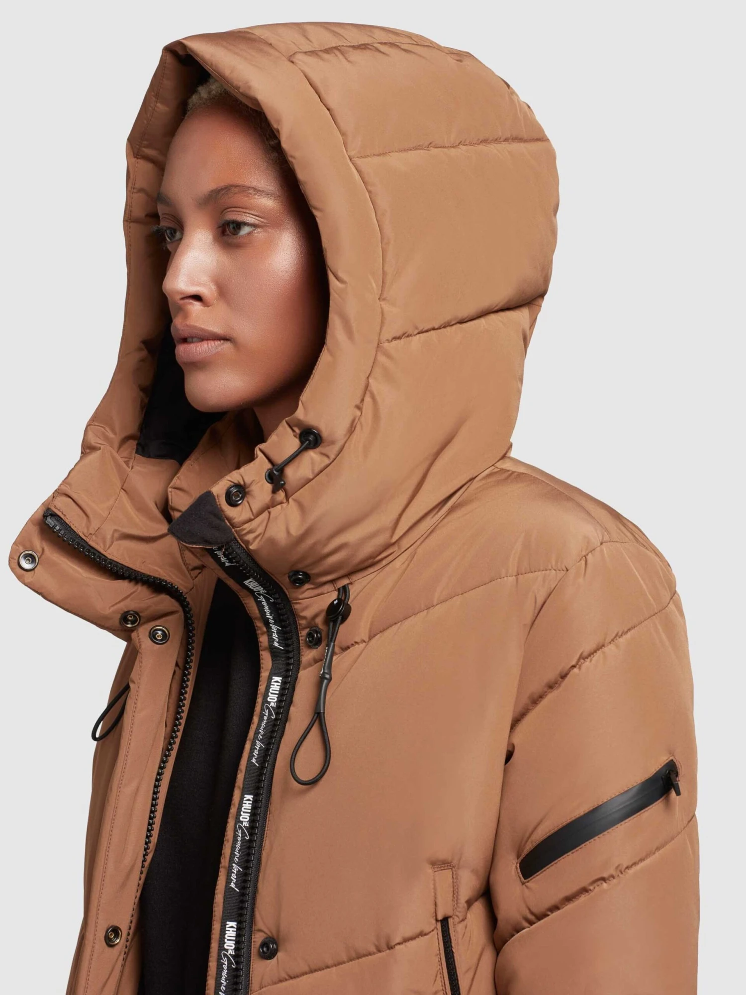 Khujo Manteaux De Mi-saison Manteau Mi-saison Sonje Femme Caramel 7 Khujo Manteaux De Mi-saison Manteau Mi-saison Sonje Femme Caramel - Image 7