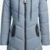 Khujo Manteaux Dhiver Manteau D’hiver Aribay 3 Femme Bleu-gris