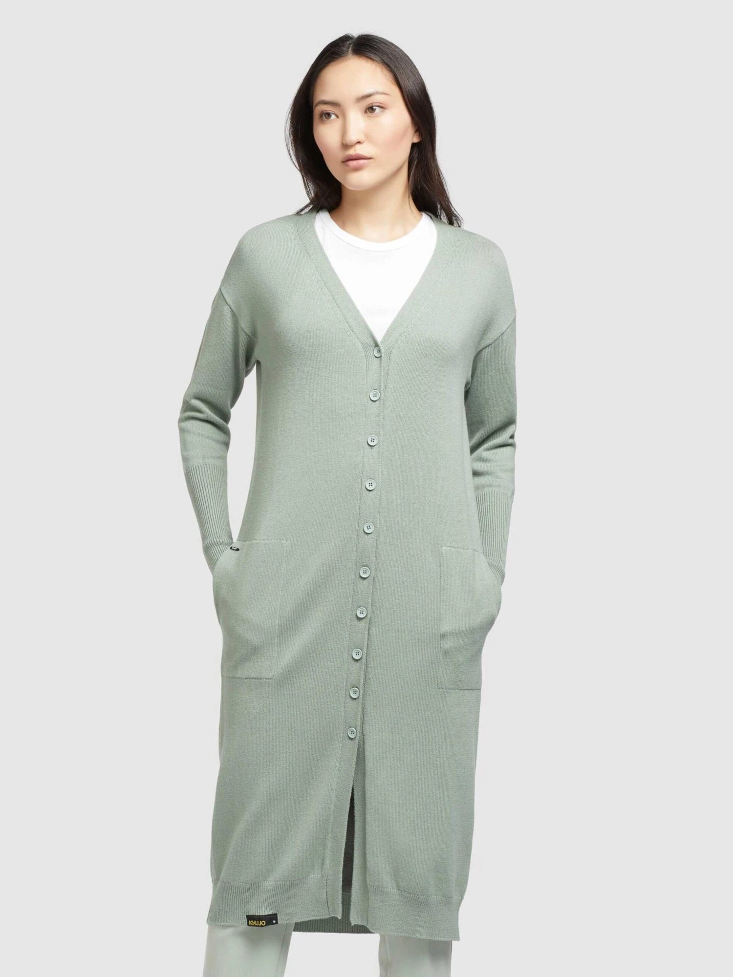 Khujo Gilets Cardigan Elina Femme Menthe 2 Khujo Gilets Cardigan Elina Femme Menthe - Image 2