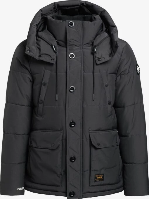 Khujo Vestes Dhiver Veste D’hiver Primero Homme Gris Foncé