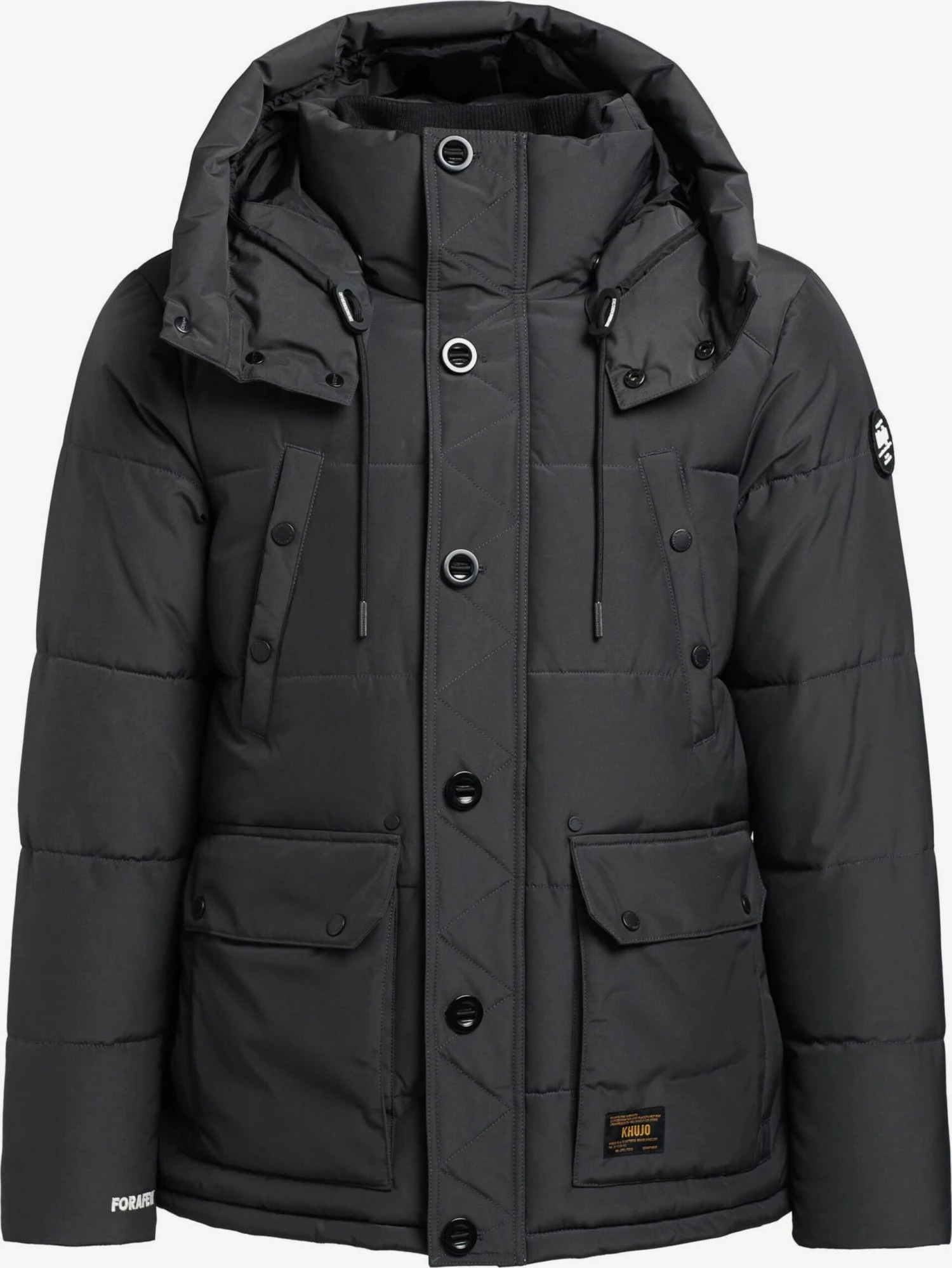 Khujo Vestes Dhiver Veste D’hiver Primero Homme Gris Foncé 1 Khujo Vestes Dhiver Veste D’hiver Primero Homme Gris Foncé