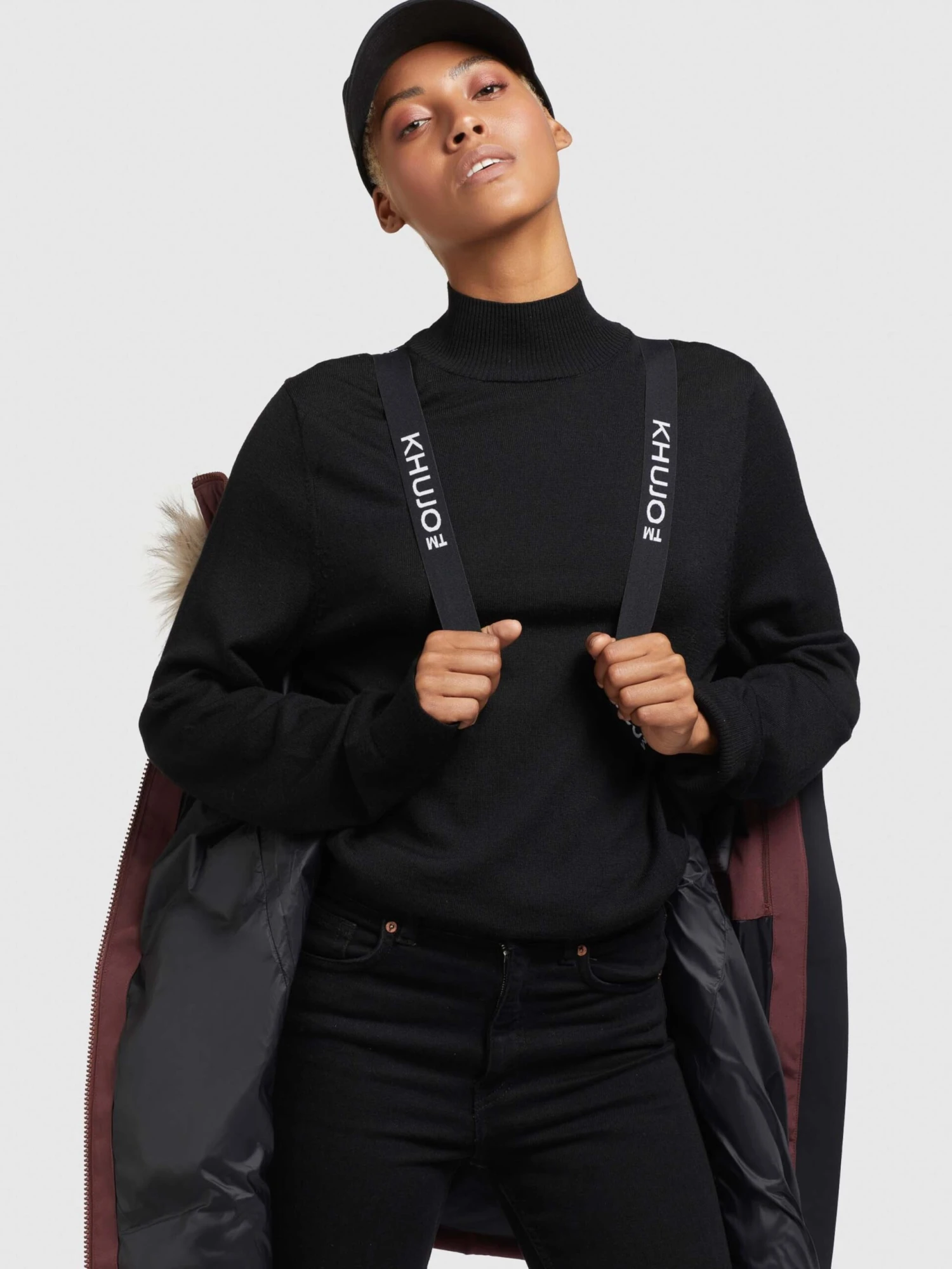 Khujo Manteaux Dhiver Manteau D’hiver Cloren Femme Rouge Foncé 6 Khujo Manteaux Dhiver Manteau D’hiver Cloren Femme Rouge Foncé - Image 6