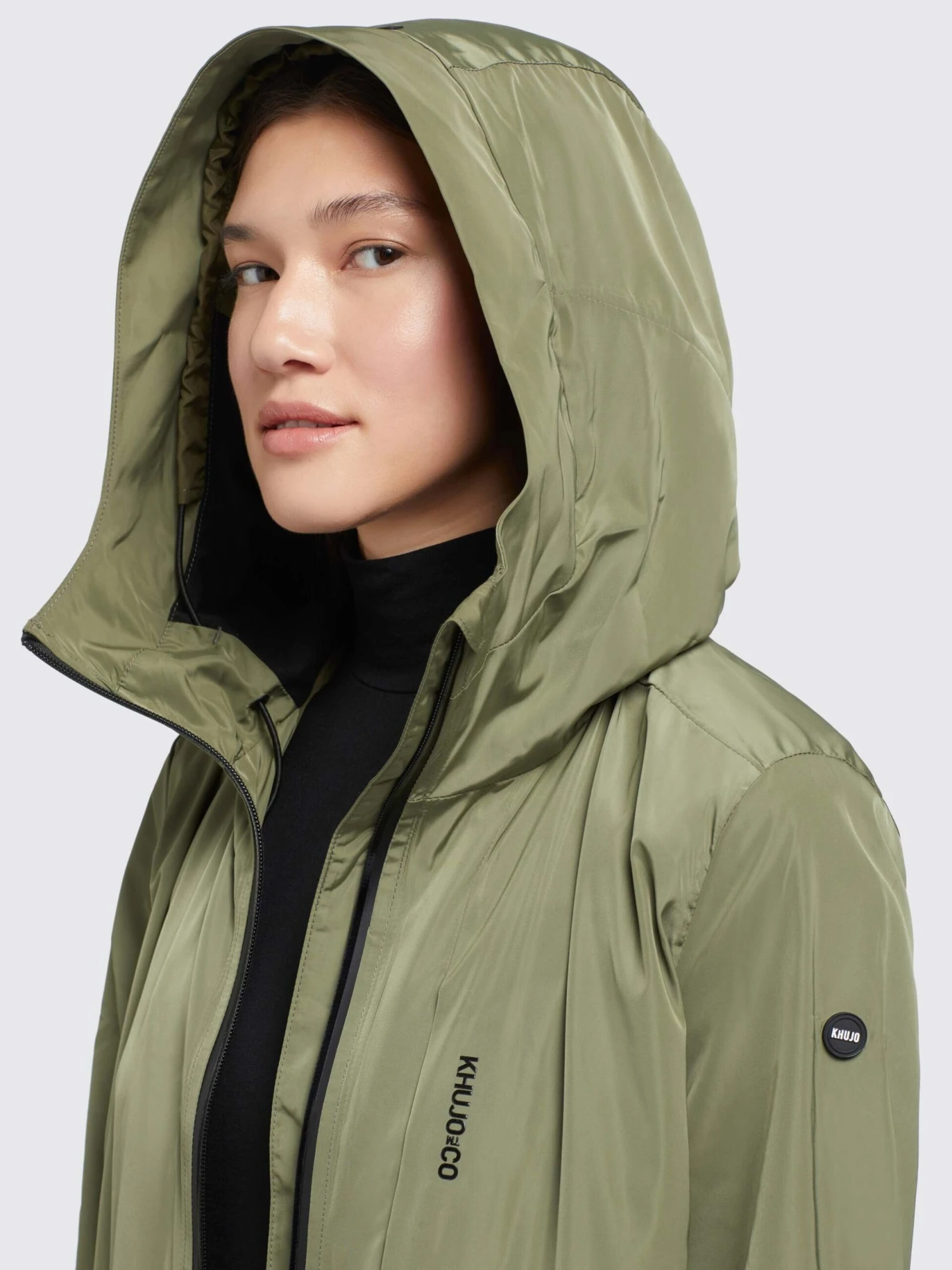 Khujo Manteaux De Mi-saison Manteau Mi-saison Ging Femme Olive 6 Khujo Manteaux De Mi-saison Manteau Mi-saison Ging Femme Olive - Image 6