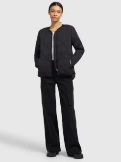 Khujo Vestes De Mi-saison Veste Mi-saison ALMA Femme Noir -Khujo Boutique 97eaadd48d35aa472ad22da61864b73b