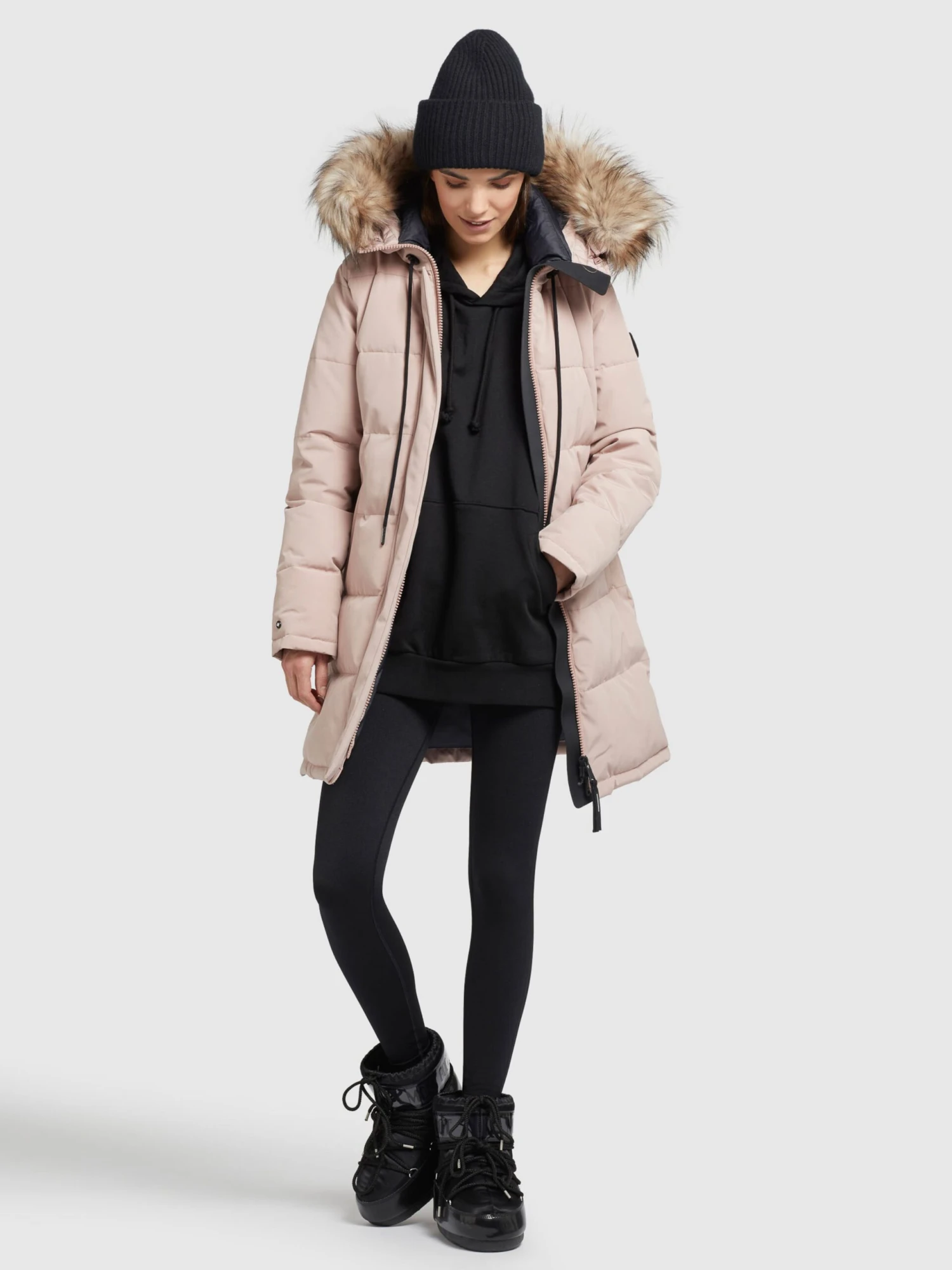 Khujo Manteaux Dhiver Manteau D’hiver Cloren Femme Rose 3 Khujo Manteaux Dhiver Manteau D’hiver Cloren Femme Rose - Image 3