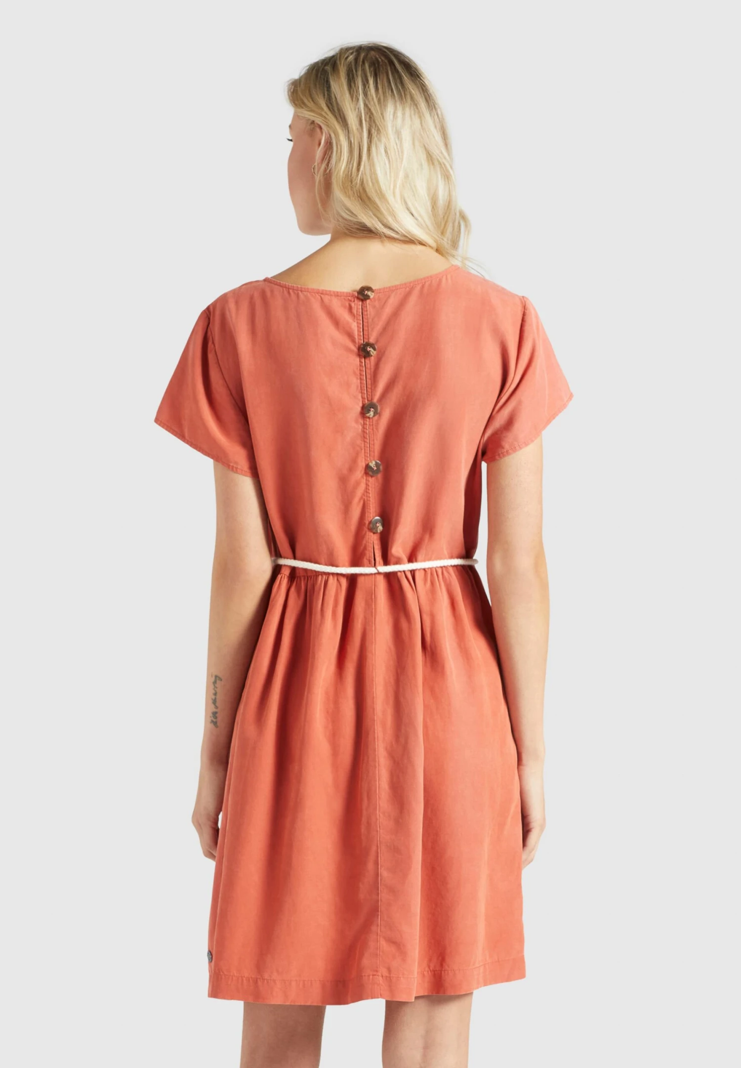 Khujo Mini-robes Robe ASBA Femme Orange 5 Khujo Mini-robes Robe ASBA Femme Orange - Image 5