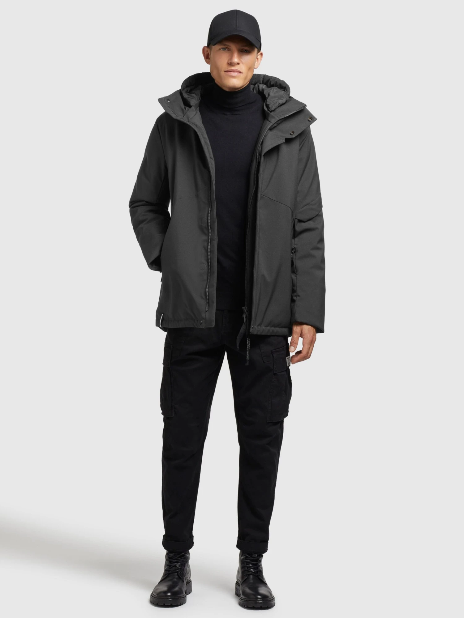 Khujo Vestes Dhiver Veste D’hiver Borrow Homme Gris Foncé 5 Khujo Vestes Dhiver Veste D’hiver Borrow Homme Gris Foncé - Image 5