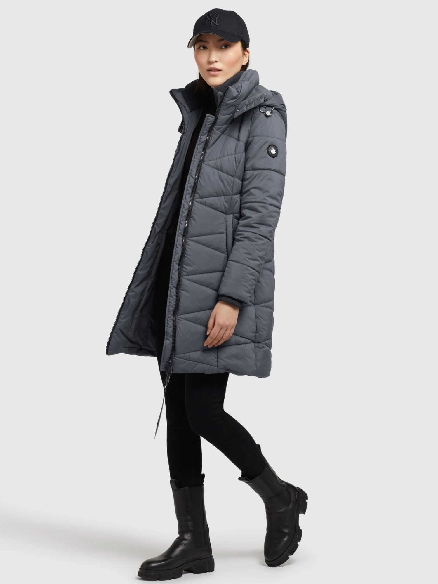 Khujo Manteaux De Mi-saison Manteau Mi-saison Fitt Light Femme Gris Foncé 6 Khujo Manteaux De Mi-saison Manteau Mi-saison Fitt Light Femme Gris Foncé - Image 6
