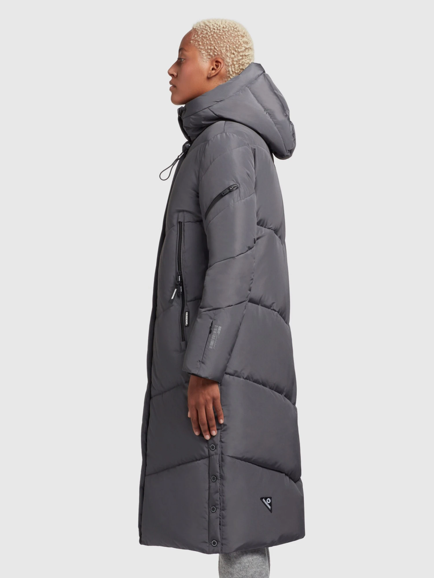 Khujo Manteaux De Mi-saison Manteau Mi-saison Femme Gris Basalte 4 Khujo Manteaux De Mi-saison Manteau Mi-saison Femme Gris Basalte - Image 4