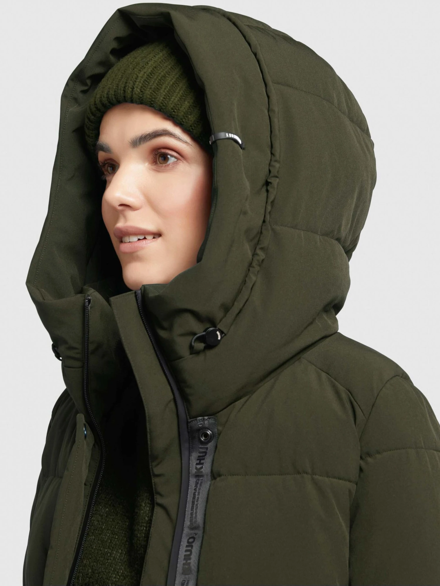 Khujo Manteaux Courts Manteau D’hiver Wente Femme Kaki 7 Khujo Manteaux Courts Manteau D’hiver Wente Femme Kaki - Image 7