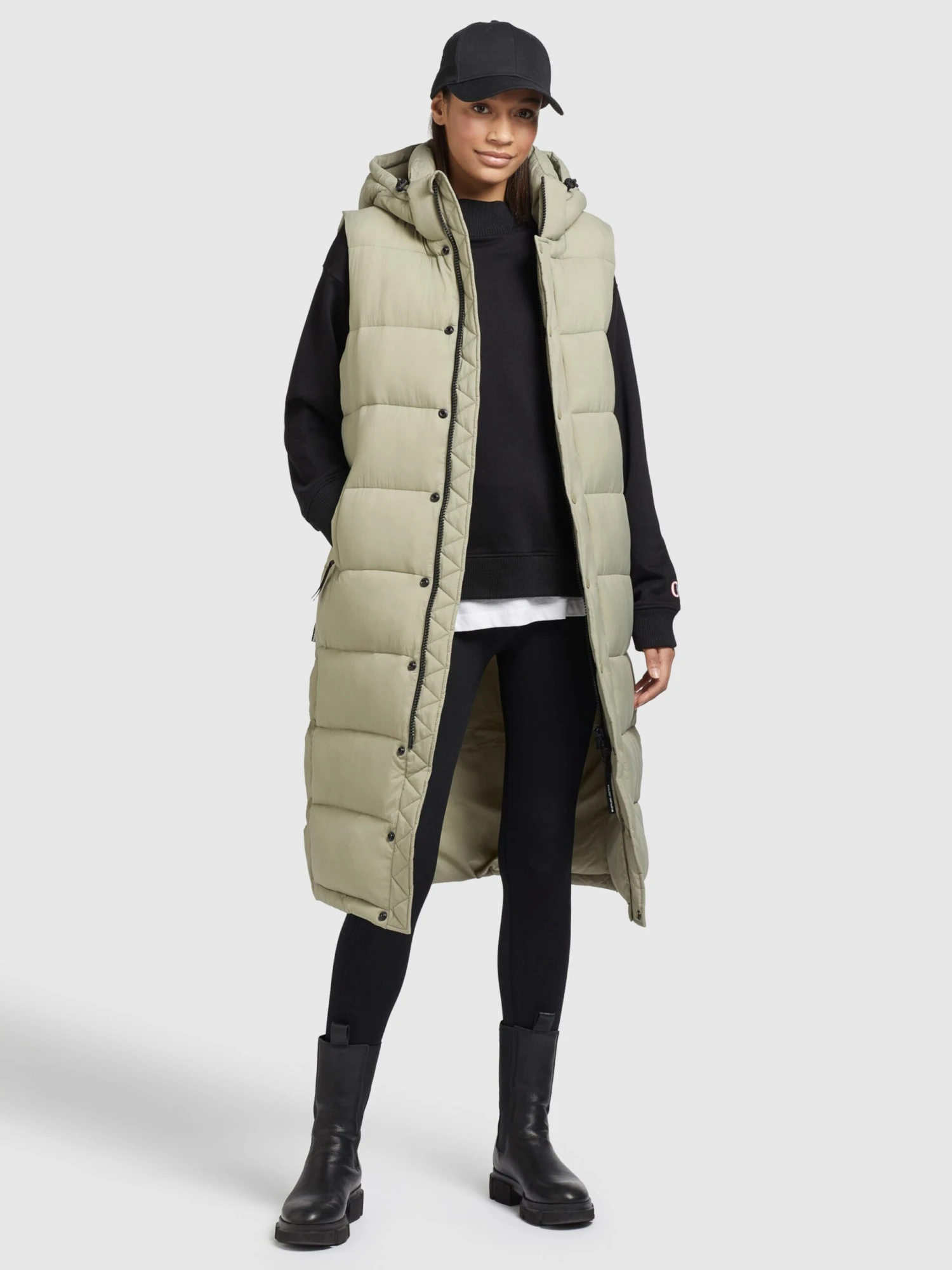 Khujo Vestes Sans Manches Gilet Magneta Femme Vert Pastel 6 Khujo Vestes Sans Manches Gilet Magneta Femme Vert Pastel - Image 6