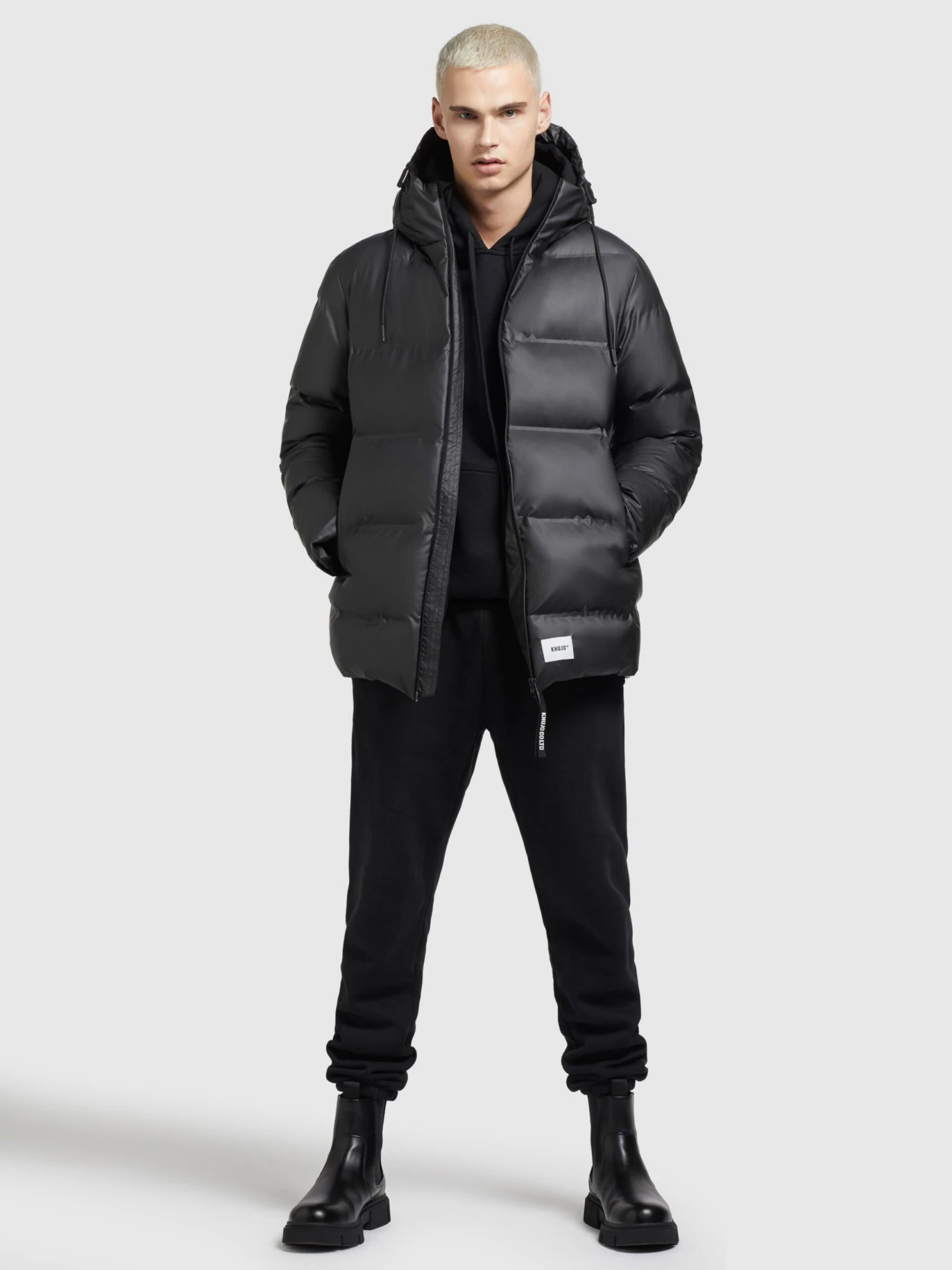 Khujo Vestes De Mi-saison Veste Mi-saison Nabor Homme Noir 3 Khujo Vestes De Mi-saison Veste Mi-saison Nabor Homme Noir - Image 3