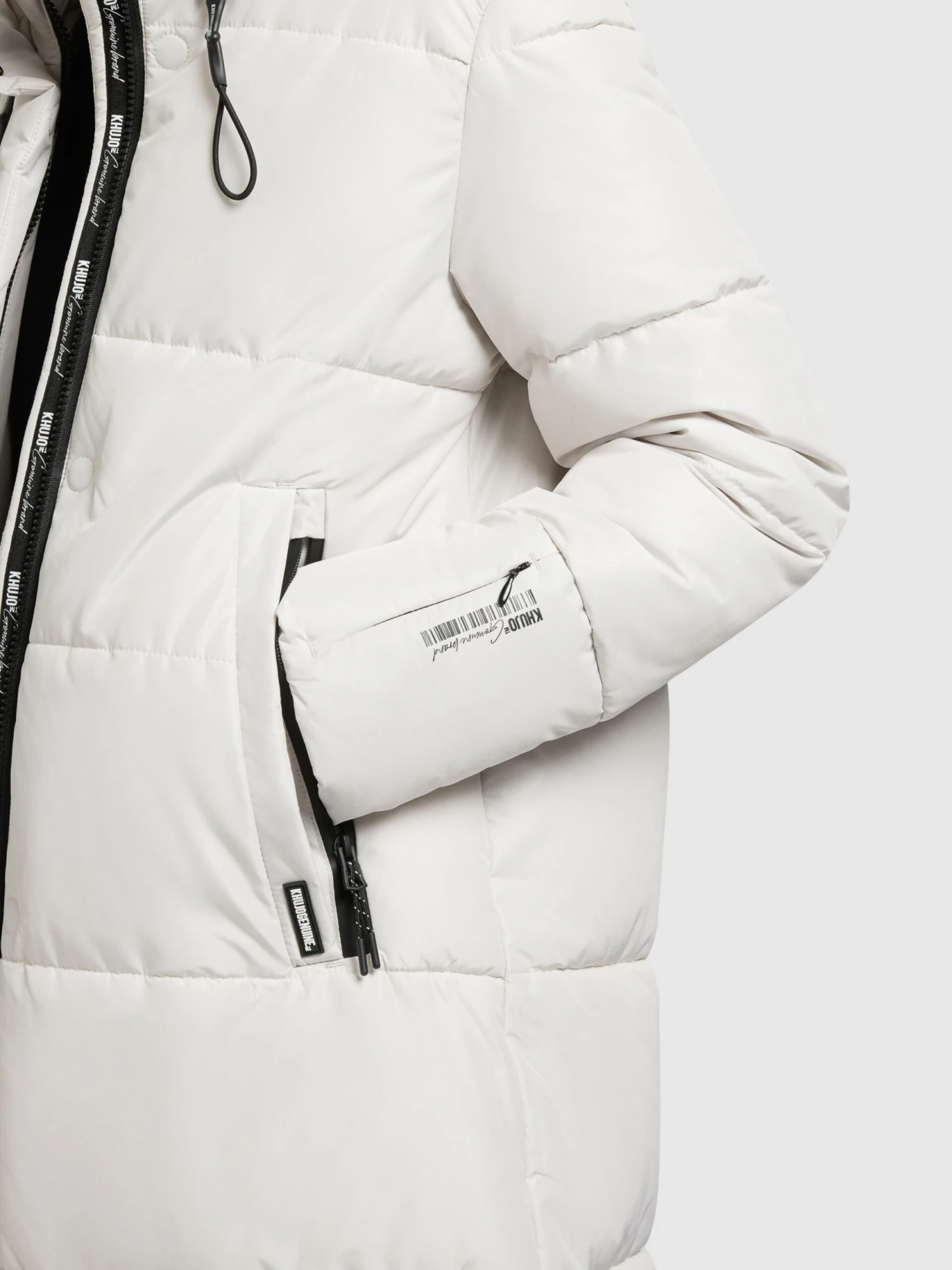 Khujo Manteaux De Mi-saison Manteau Mi-saison Soulani Femme Blanc Cassé 8 Khujo Manteaux De Mi-saison Manteau Mi-saison Soulani Femme Blanc Cassé - Image 8