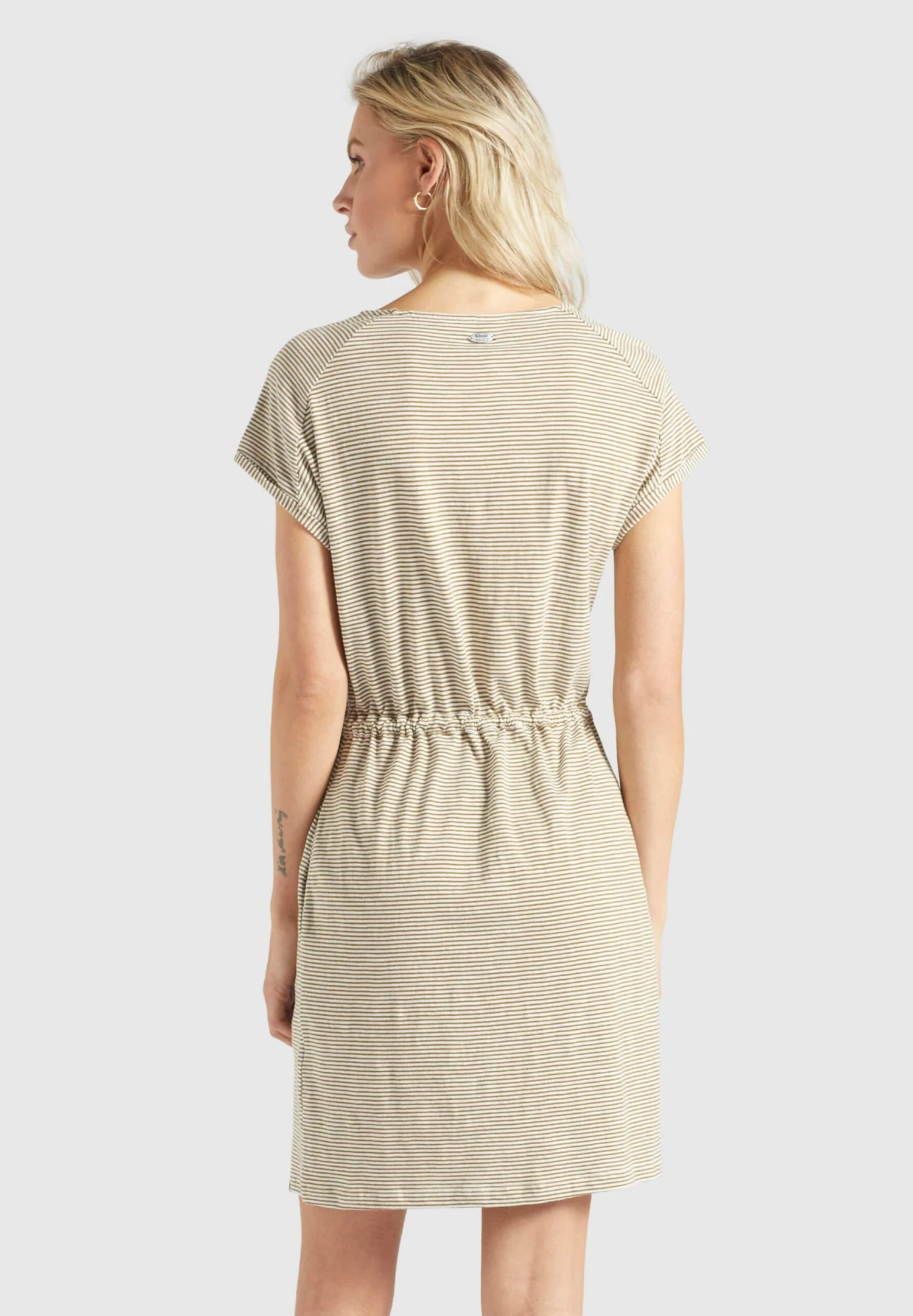 Khujo Robes En Jersey Robe ANNEMARIE Femme Beige / Blanc 5 Khujo Robes En Jersey Robe ANNEMARIE Femme Beige / Blanc - Image 5