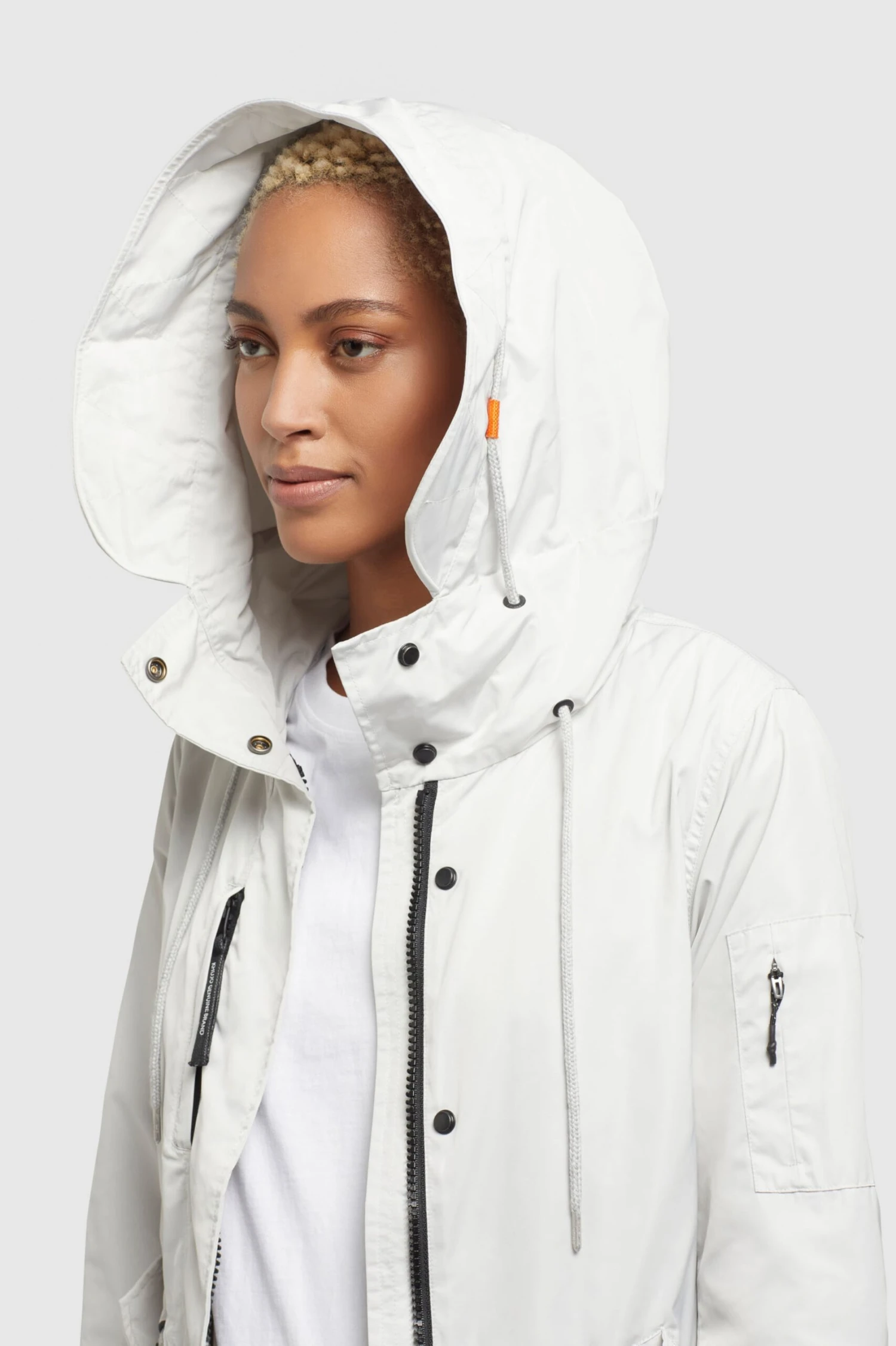 Khujo Parkas Parka Mi-saison Dayes Femme Blanc Cassé 6 Khujo Parkas Parka Mi-saison Dayes Femme Blanc Cassé - Image 6