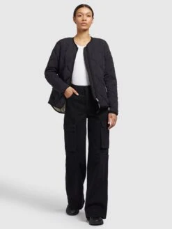 Khujo Vestes De Mi-saison Veste Mi-saison ALMA Femme Noir -Khujo Boutique 9df471971768f3370a5137b73249a5f8