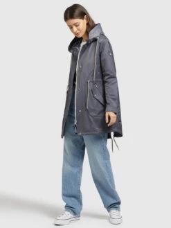 Khujo Parkas Parka Mi-saison ONDA2 Femme Bleu-gris 11 Khujo Parkas Parka Mi-saison ONDA2 Femme Bleu-gris -Khujo Boutique 9e2ec4689a004af906b8d20b86617424