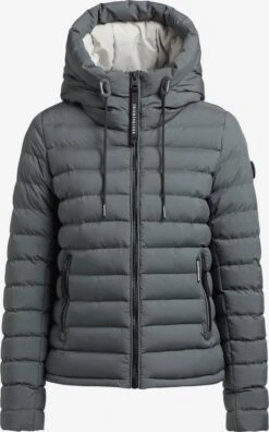 Khujo Vestes Dhiver Veste D’hiver LOVINA3 MATT Femme Bleu Marine